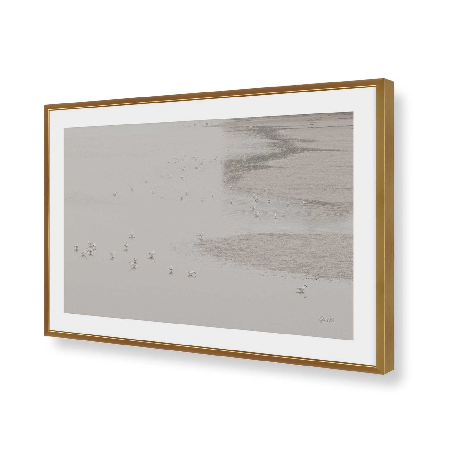 [Color:Polished Gold], Picture of art in a Polished Gold frame of the corner