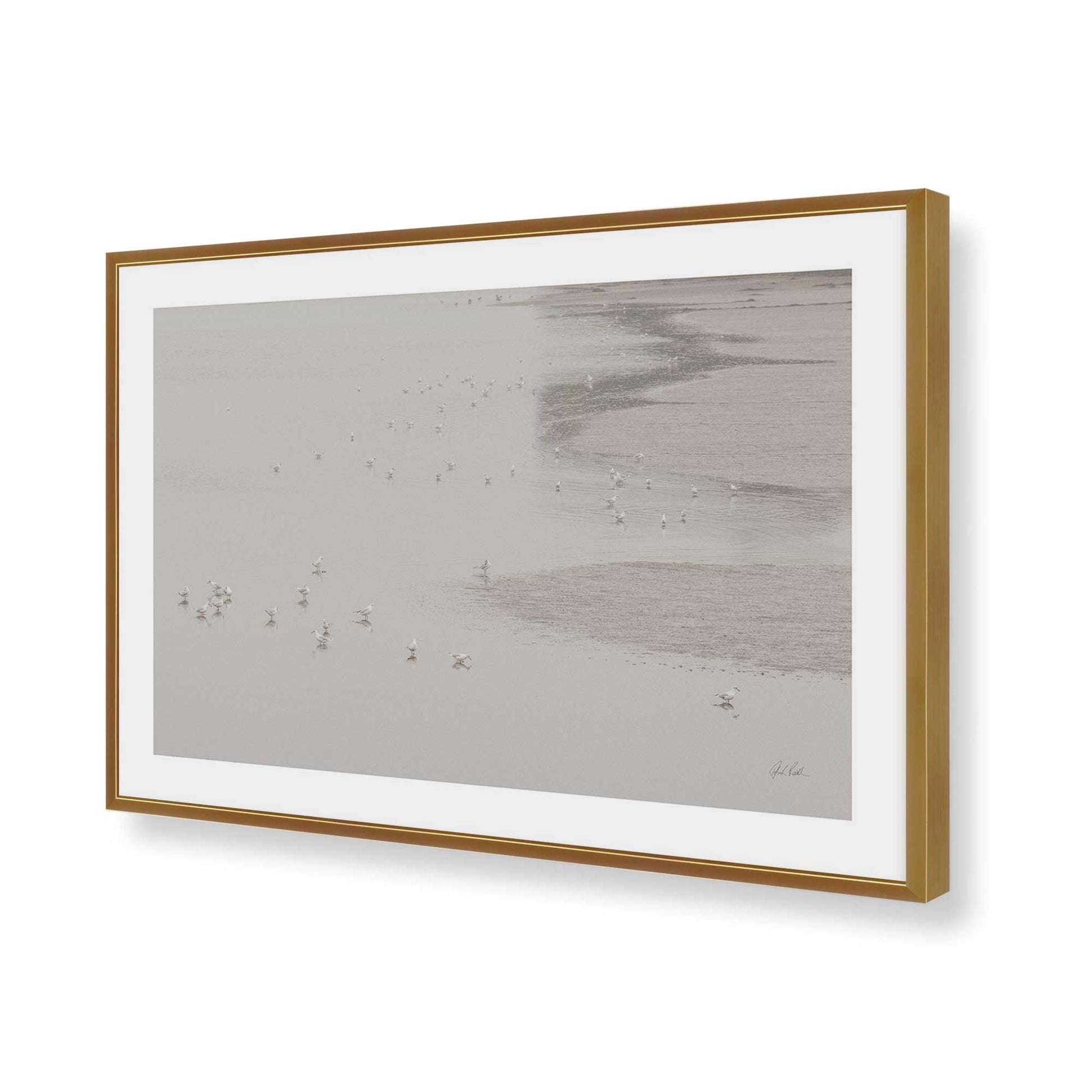 [Color:Polished Gold], Picture of art in a Polished Gold frame of the corner