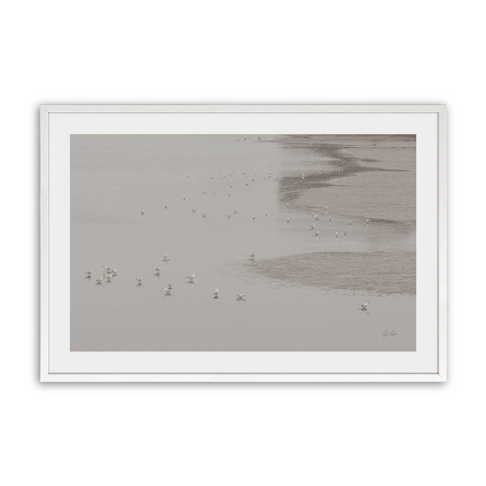 [Color:Opaque White], Picture of art in a Opaque White frame