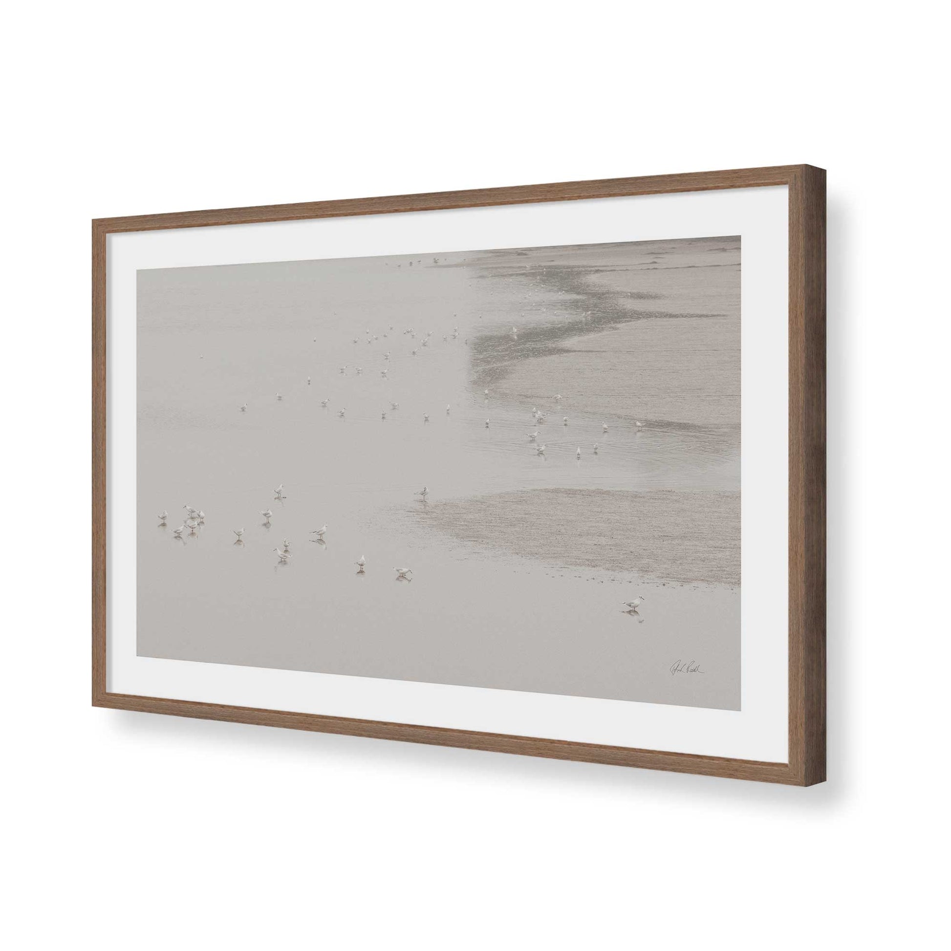 [Color:Walnut], Picture of art in a Walnut frame of the corner