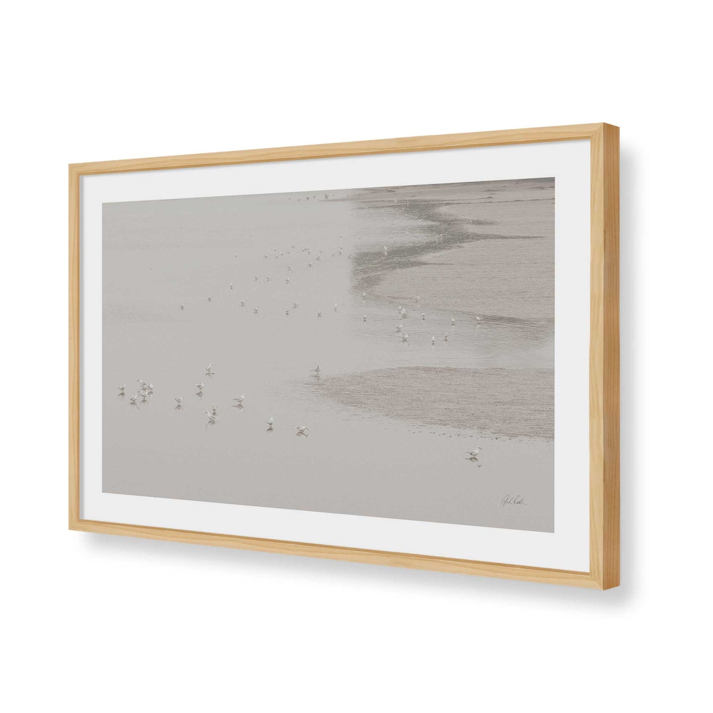 [Color:American Maple], Picture of art in a American Maple frame of the corner