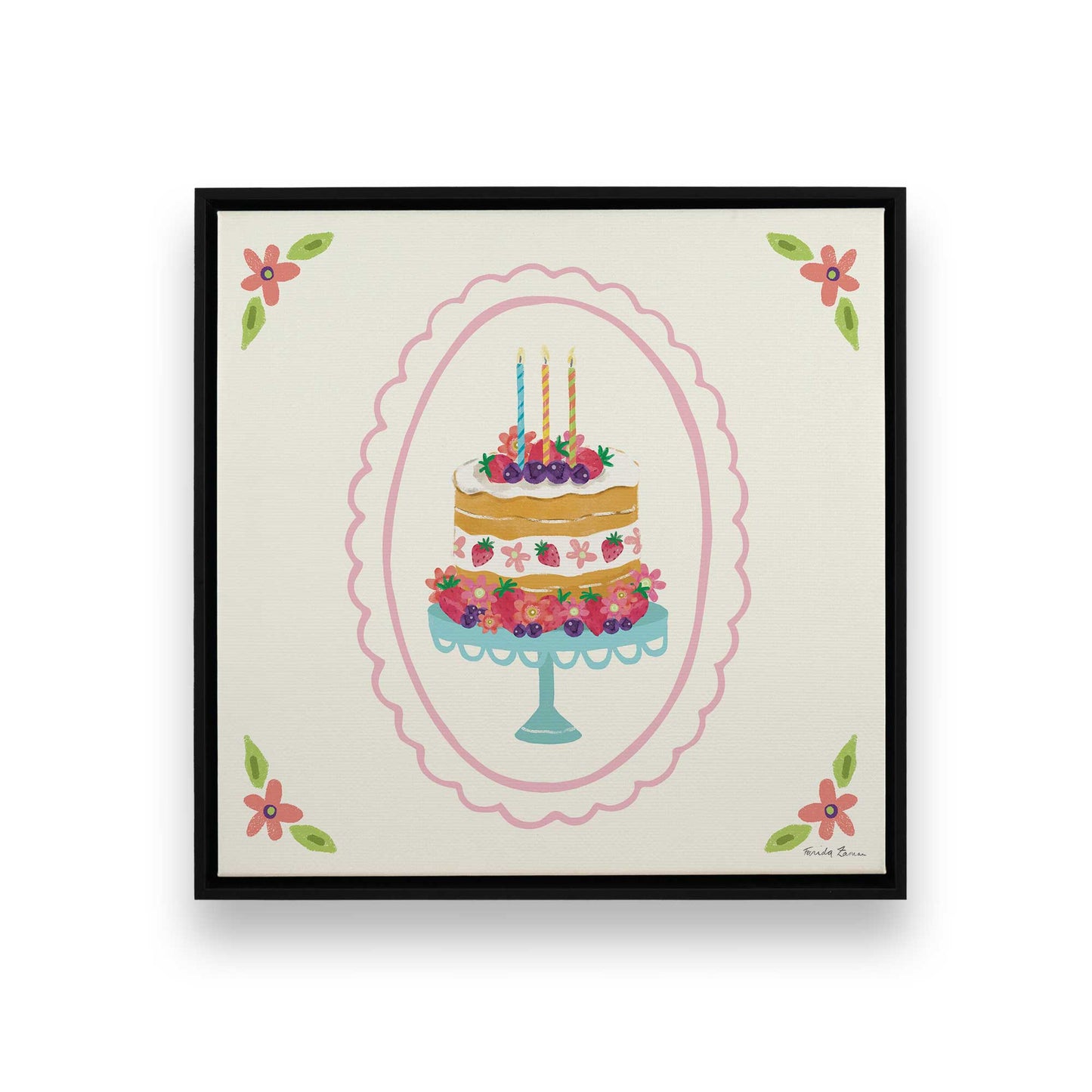 [Color:Satin Black], Picture of art in a Satin Black frame