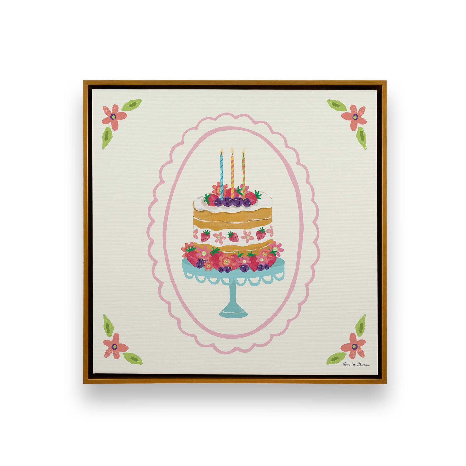[Color:Polished Gold], Picture of art in a Polished Gold frame