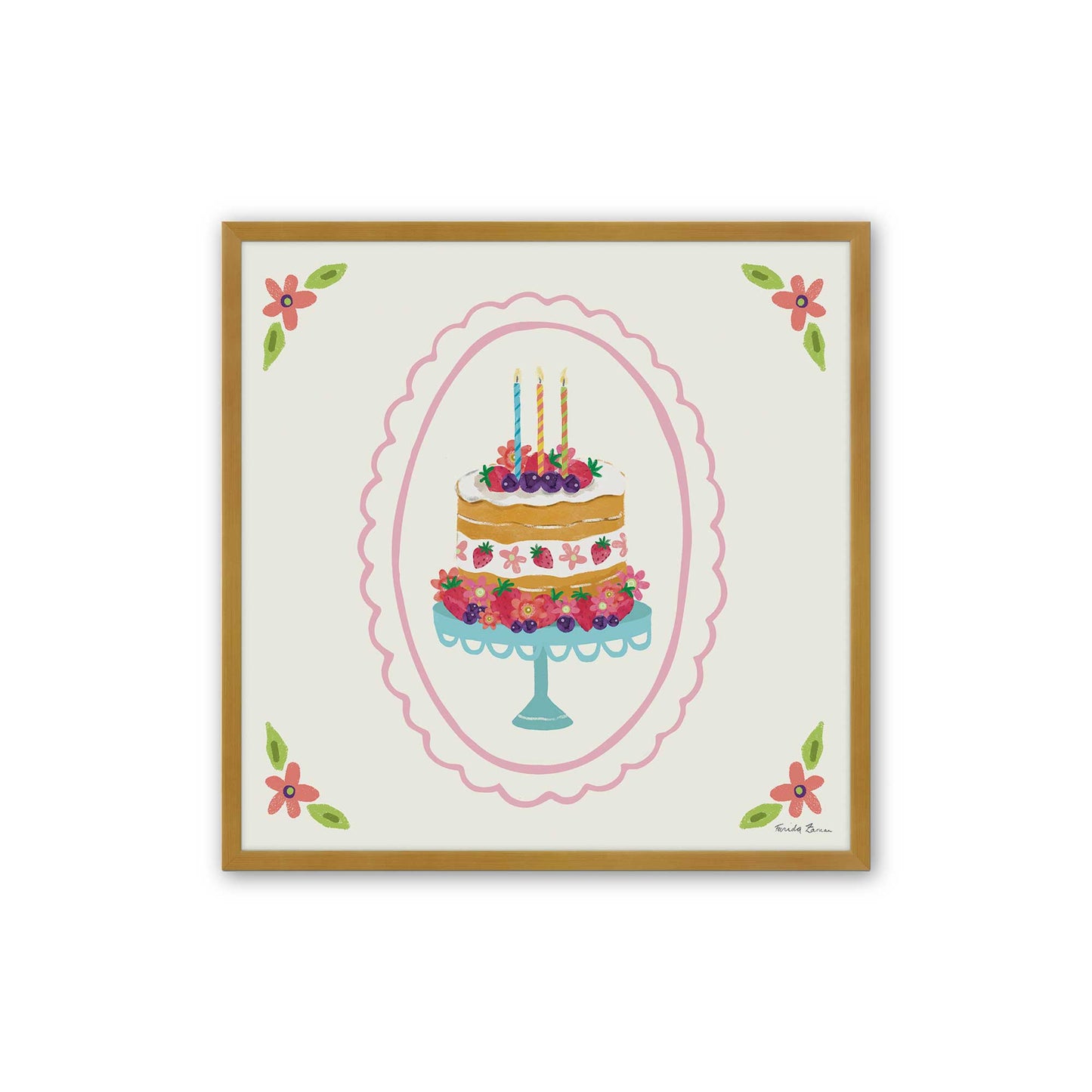 [Color:Polished Gold], Picture of art in a Polished Gold frame