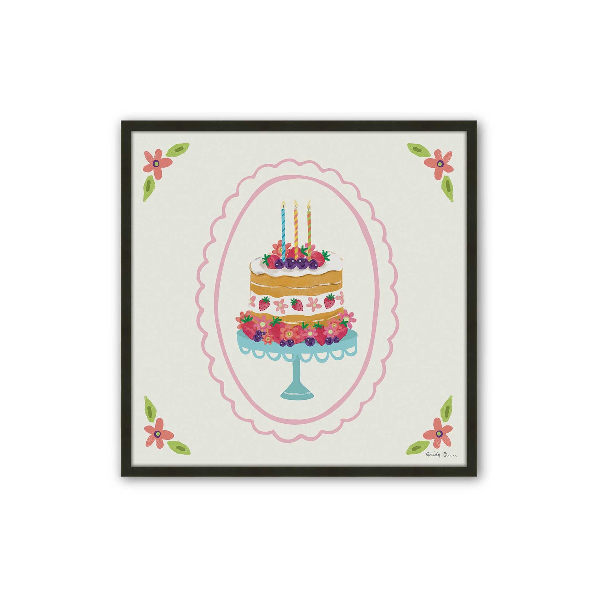 [Color:Satin Black], Picture of art in a Satin Black frame