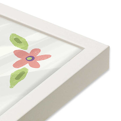 [Color:Opaque White], Picture of art in a Opaque White frame at an angle
