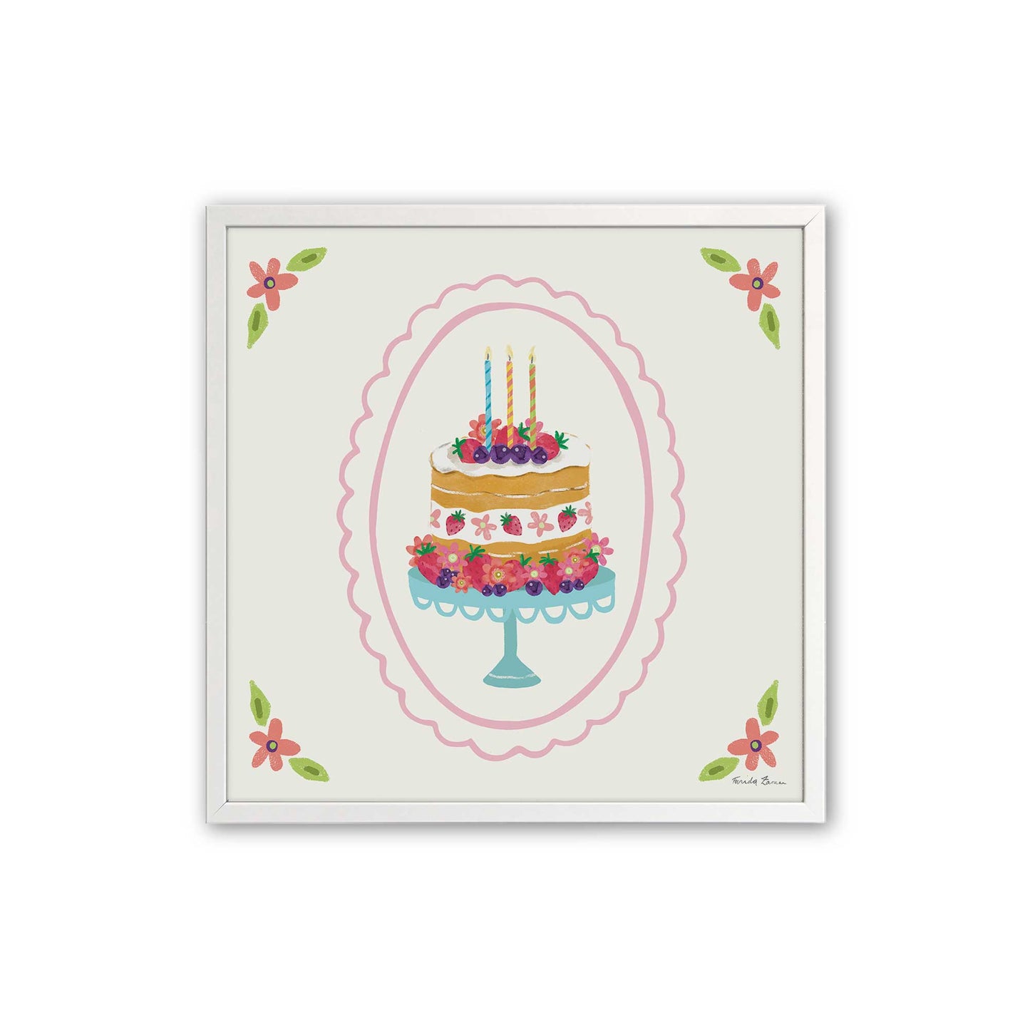 [Color:Opaque White], Picture of art in a Opaque White frame