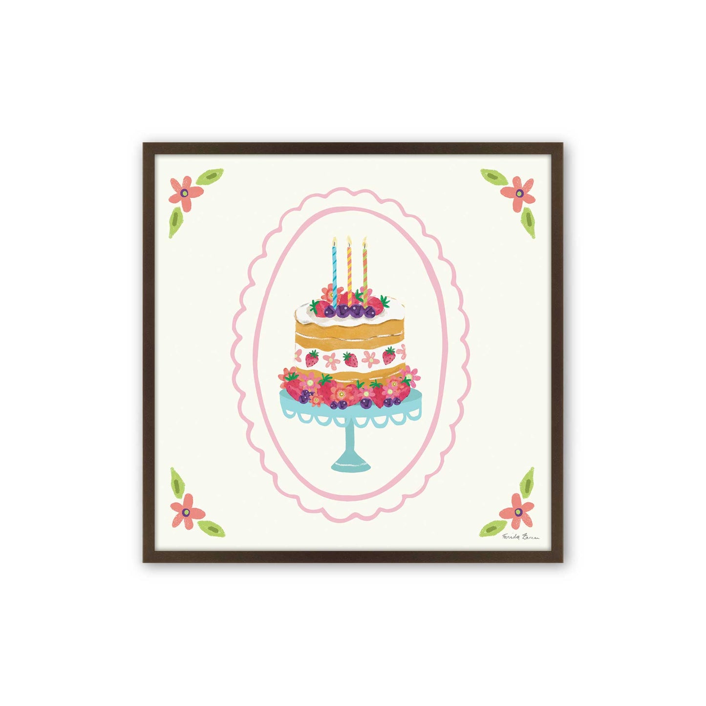 [Color:Belvinder Brown], Picture of art in a Belvinder Brown frame