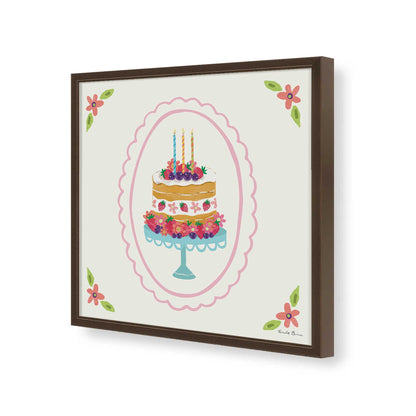 [Color:Espresso], Picture of art in a Espresso frame of the corner