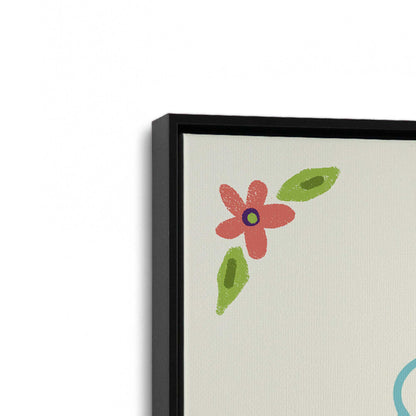 [Color:Satin Black], Picture of art in a Satin Black frame at an angle