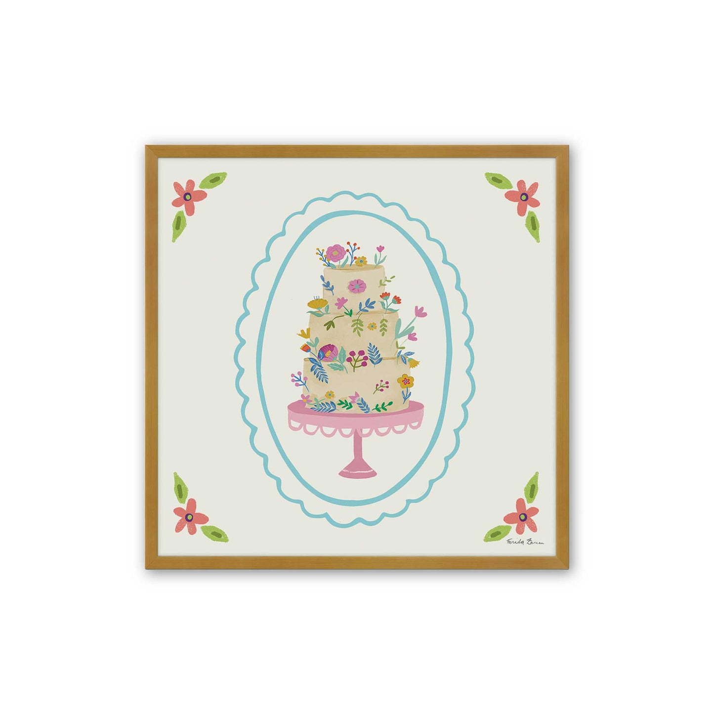 [Color:Polished Gold], Picture of art in a Polished Gold frame