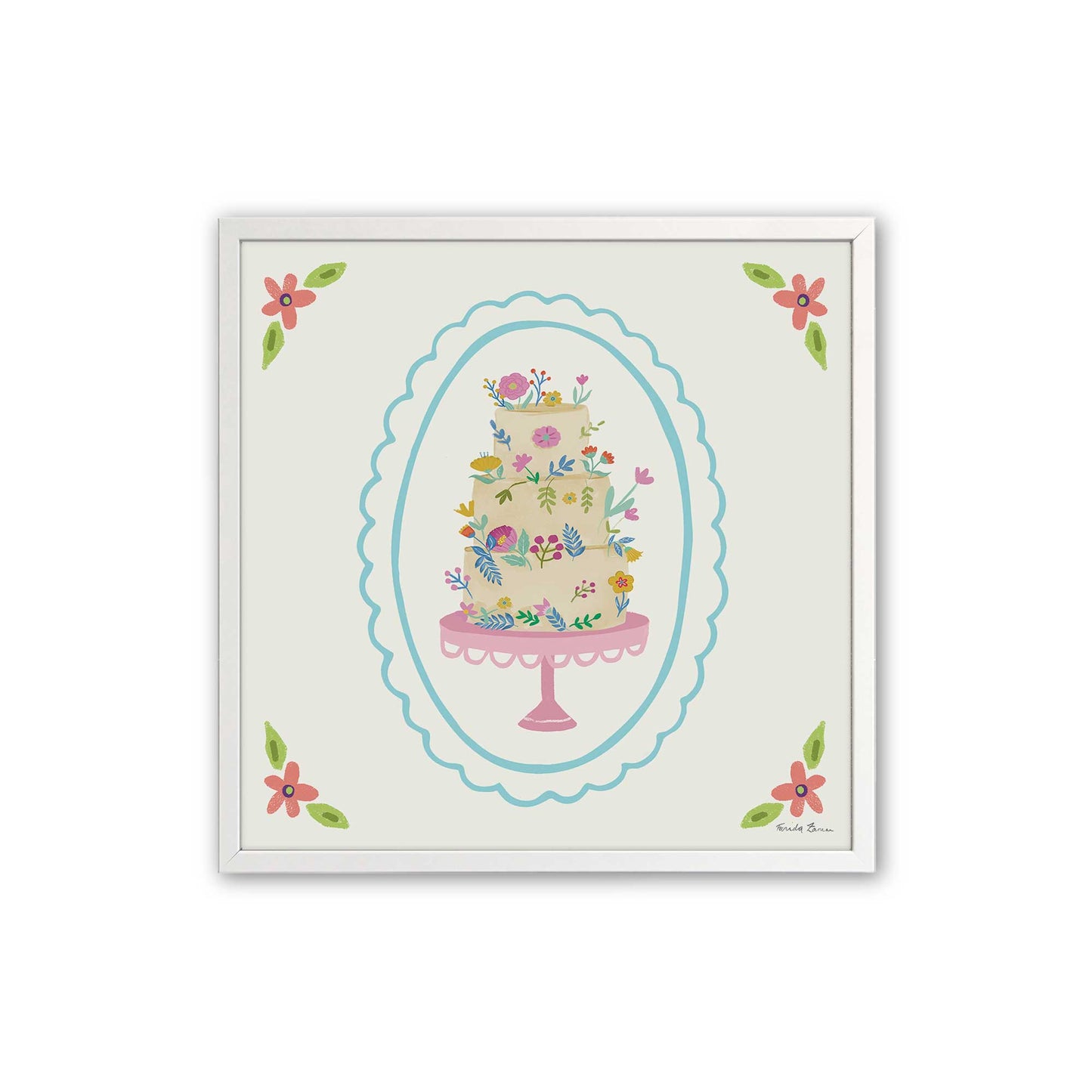 [Color:Opaque White], Picture of art in a Opaque White frame