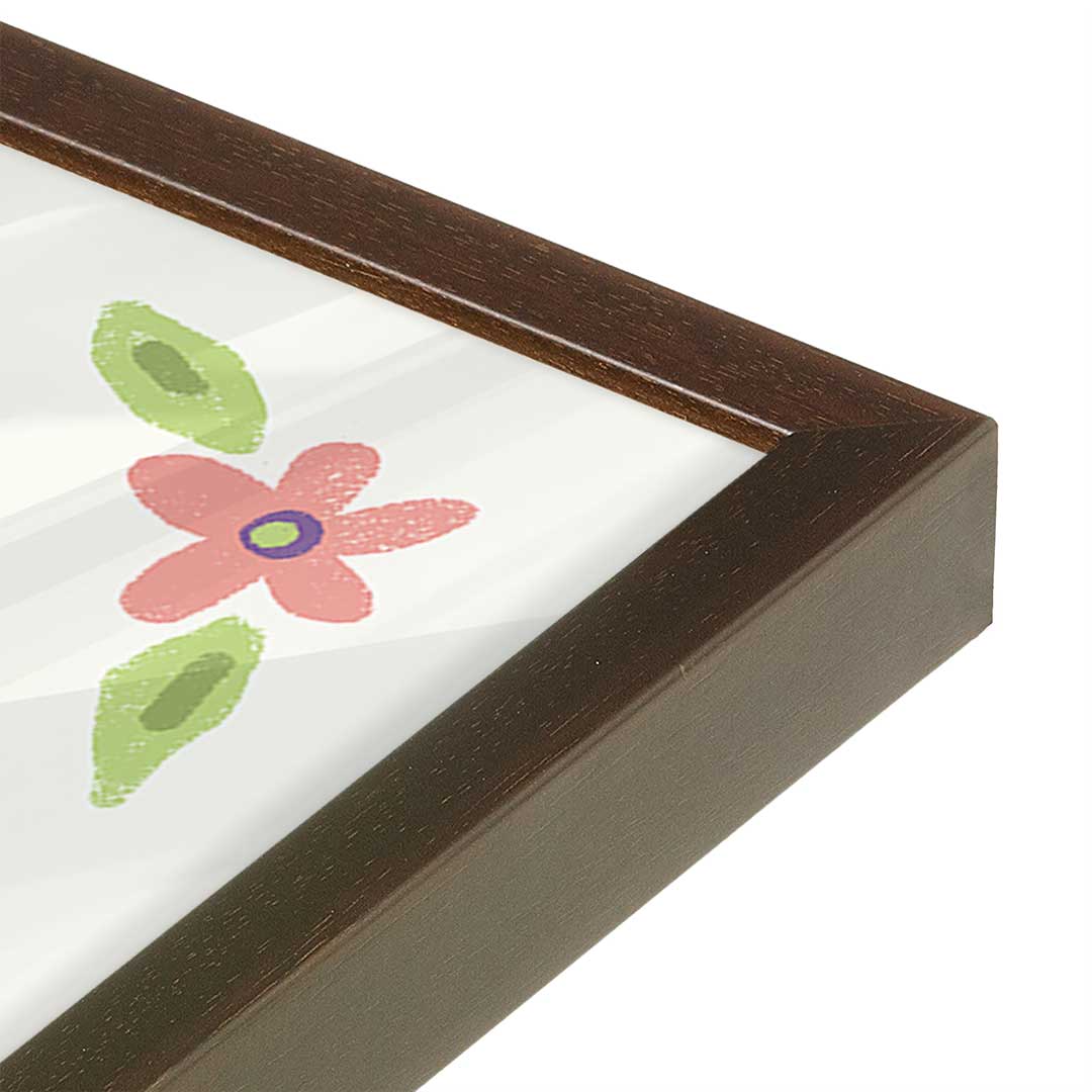 [Color:Espresso], Picture of art in a Espresso frame at an angle