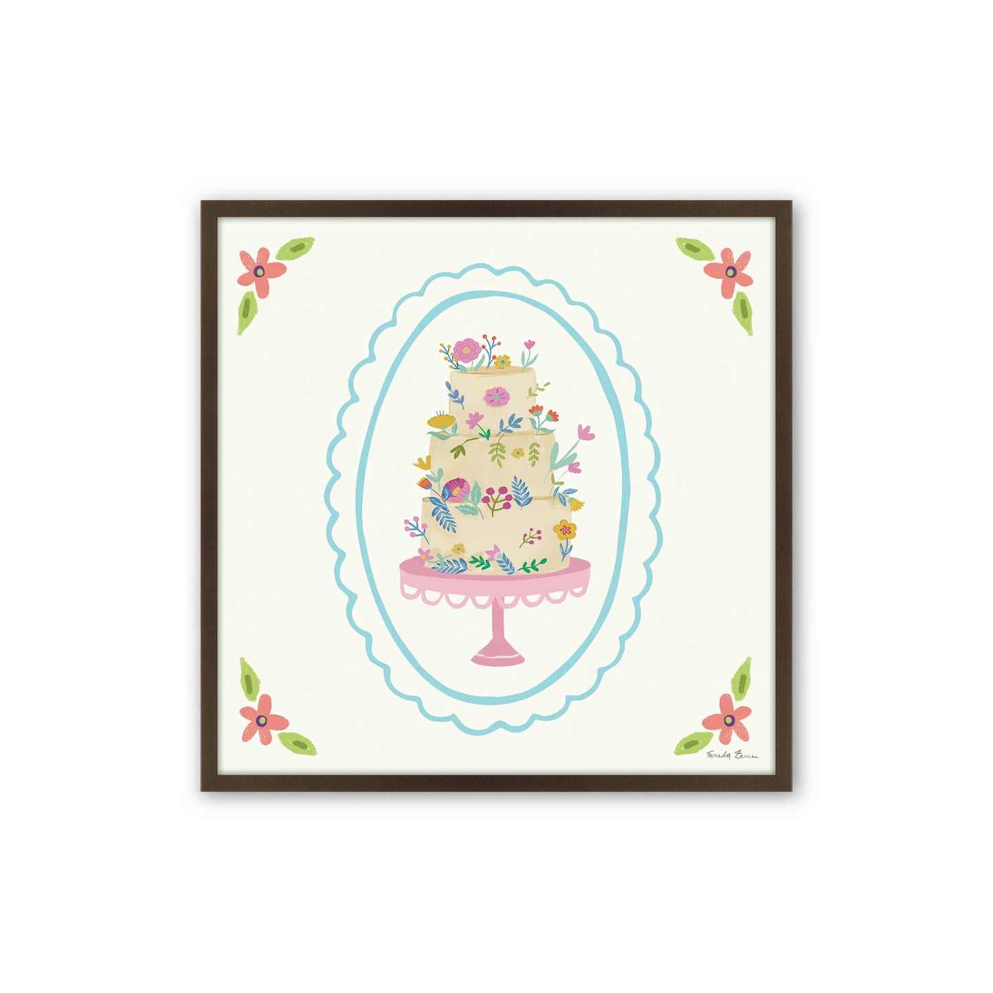 [Color:Belvinder Brown], Picture of art in a Belvinder Brown frame