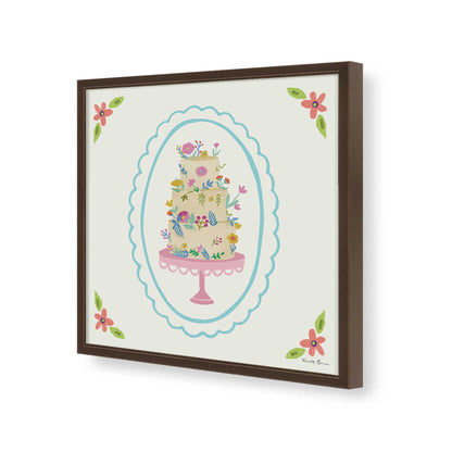 [Color:Espresso], Picture of art in a Espresso frame of the corner