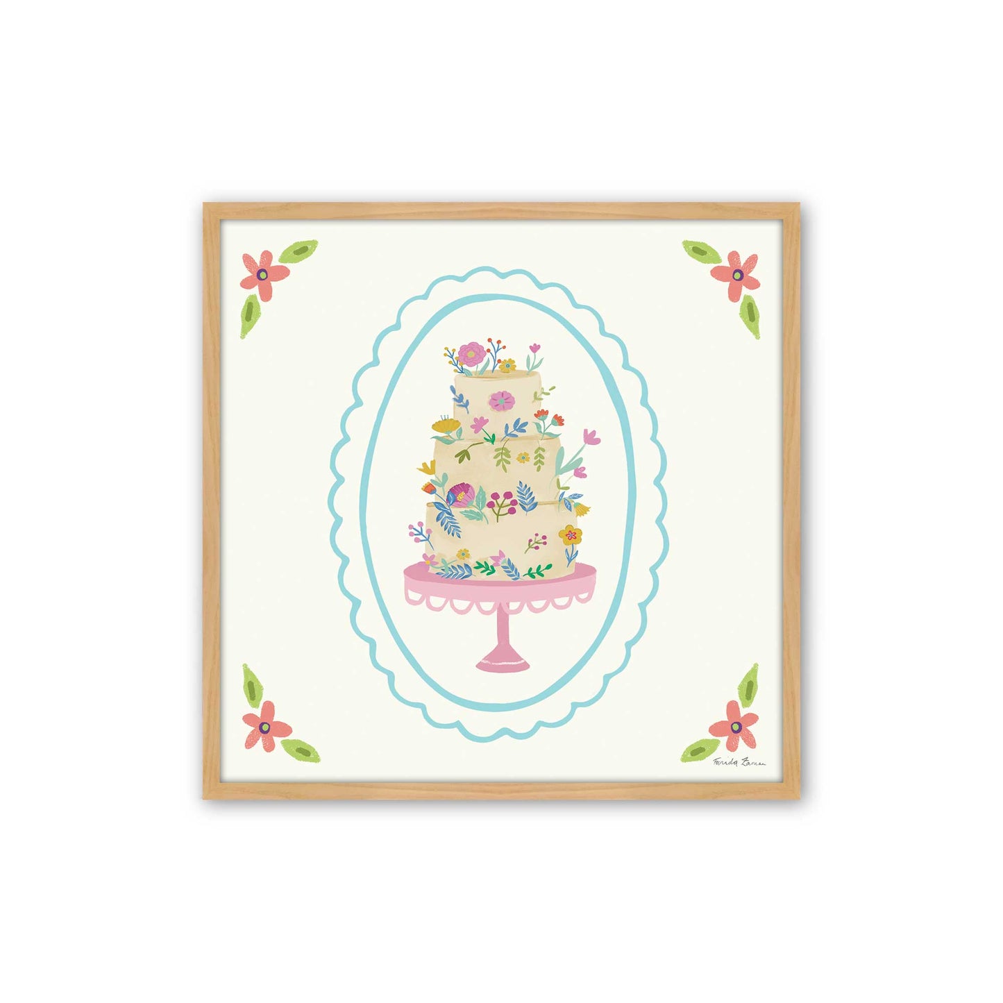 [Color:American Maple], Picture of art in a American Maple frame