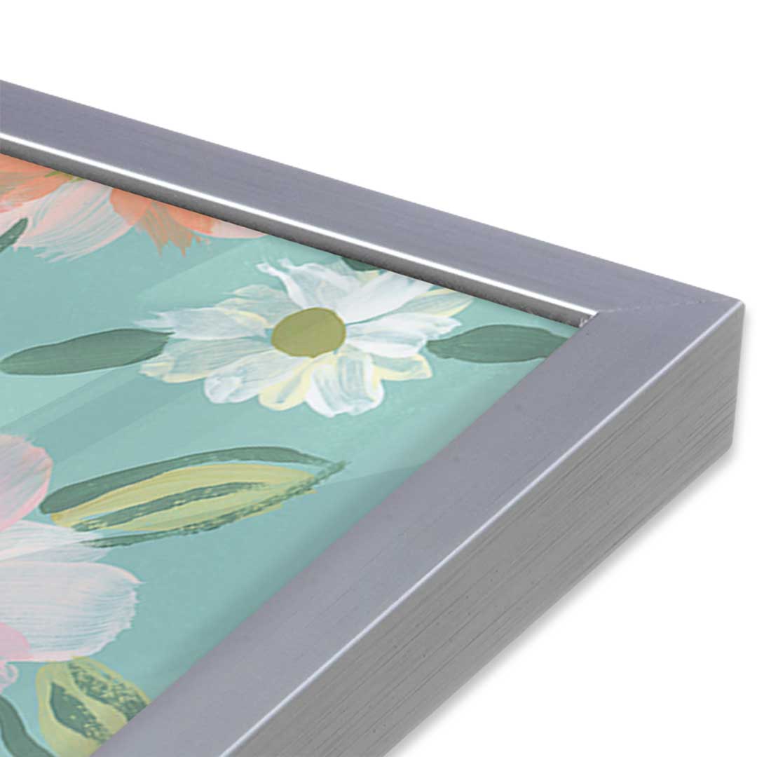 [Color:Polished Chrome], Picture of art in a Polished Chrome frame at an angle