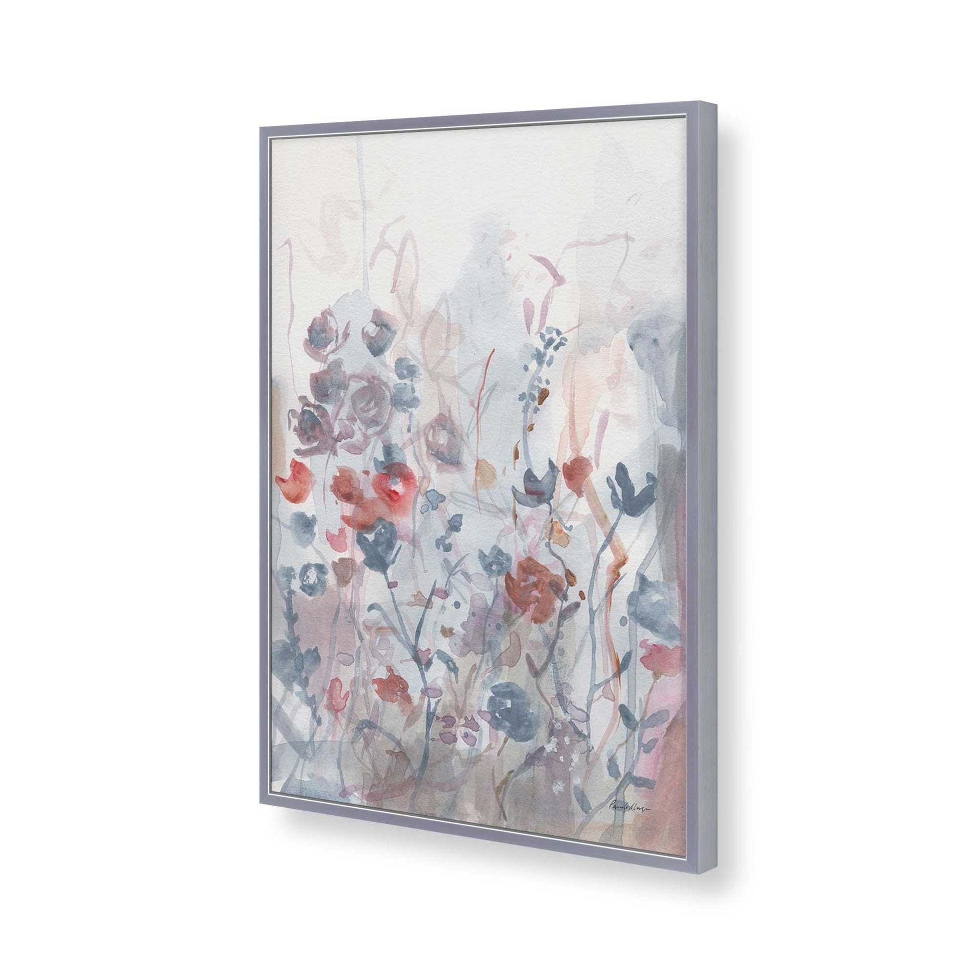 [Color:Polished Chrome], Picture of art in a Polished Chrome frame of the corner