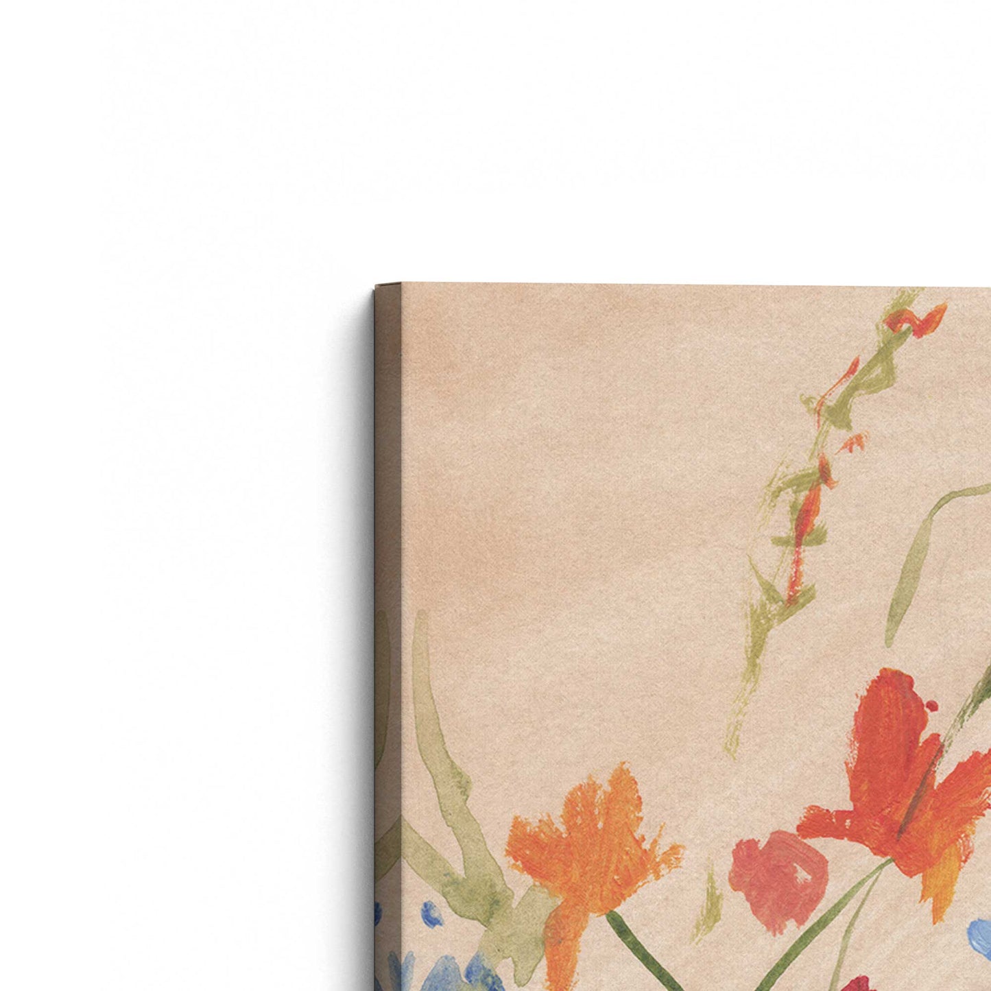 [Color:Stretched Canvas], Picture of the corner of the art
