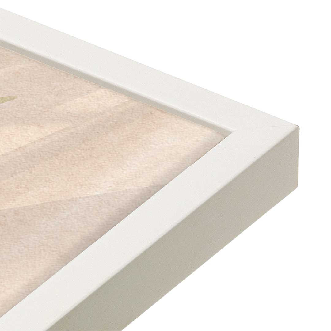 [Color:Opaque White], Picture of art in a Opaque White frame at an angle
