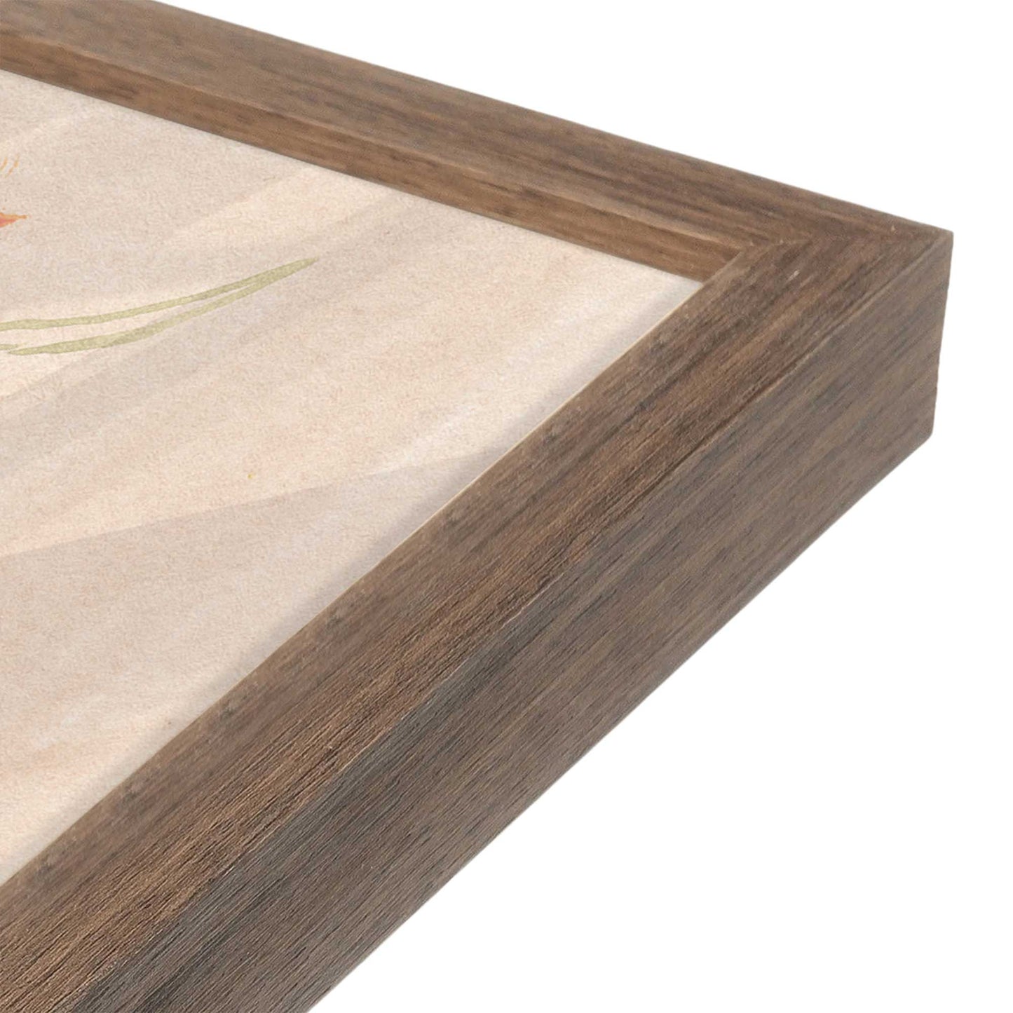 [Color:Walnut], Picture of art in a Walnut frame at an angle