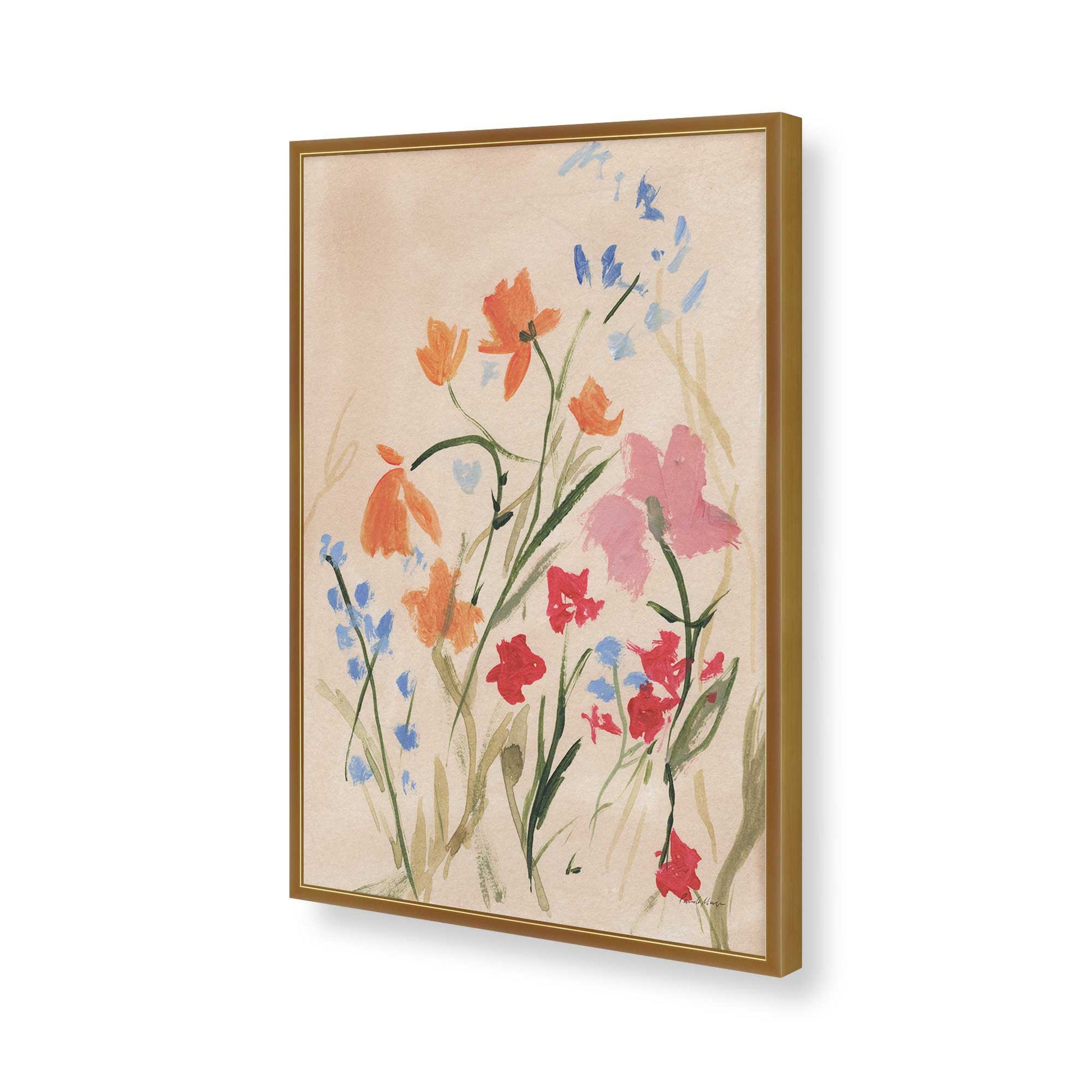 [Color:Polished Gold], Picture of art in a Polished Gold frame of the corner