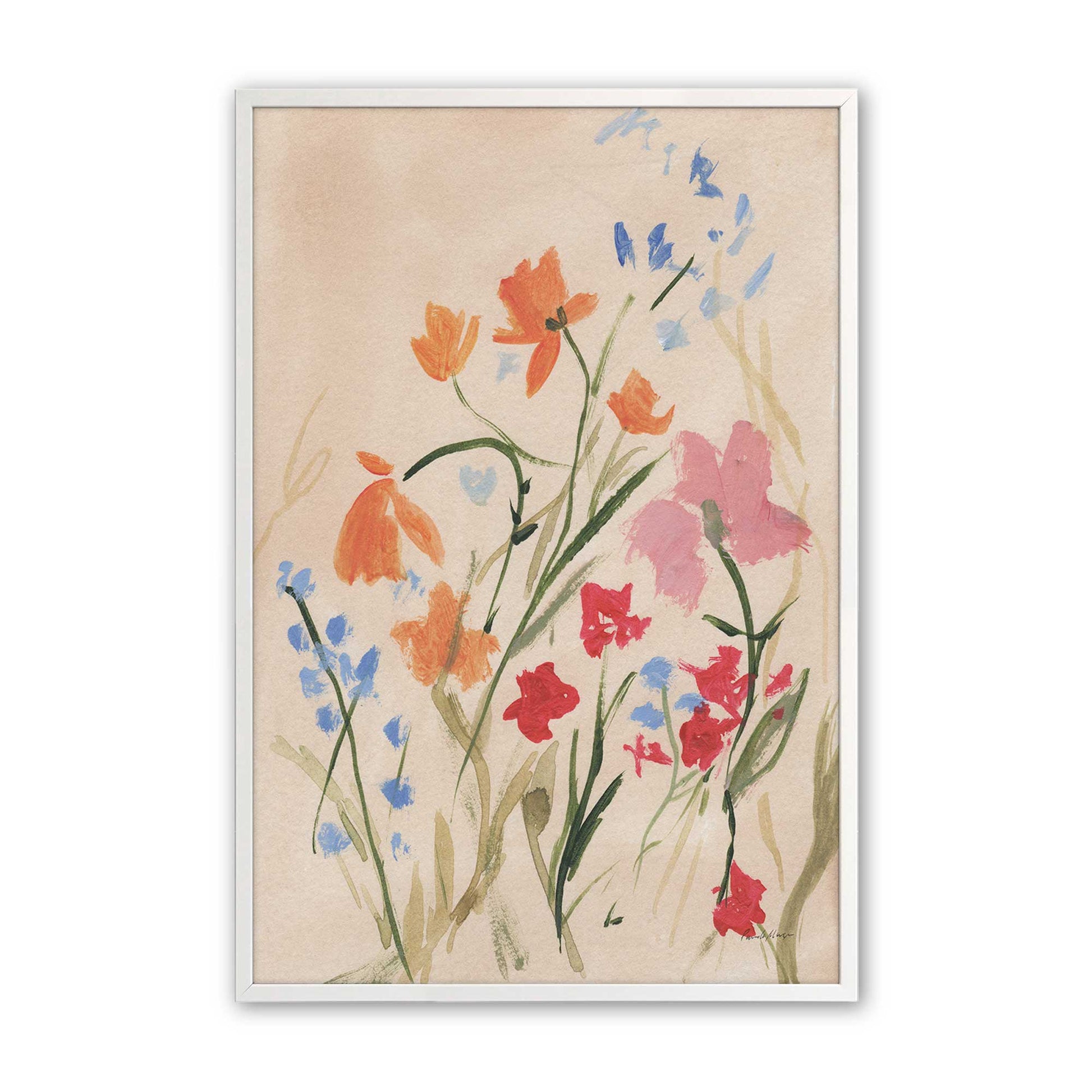 [Color:Opaque White], Picture of art in a Opaque White frame