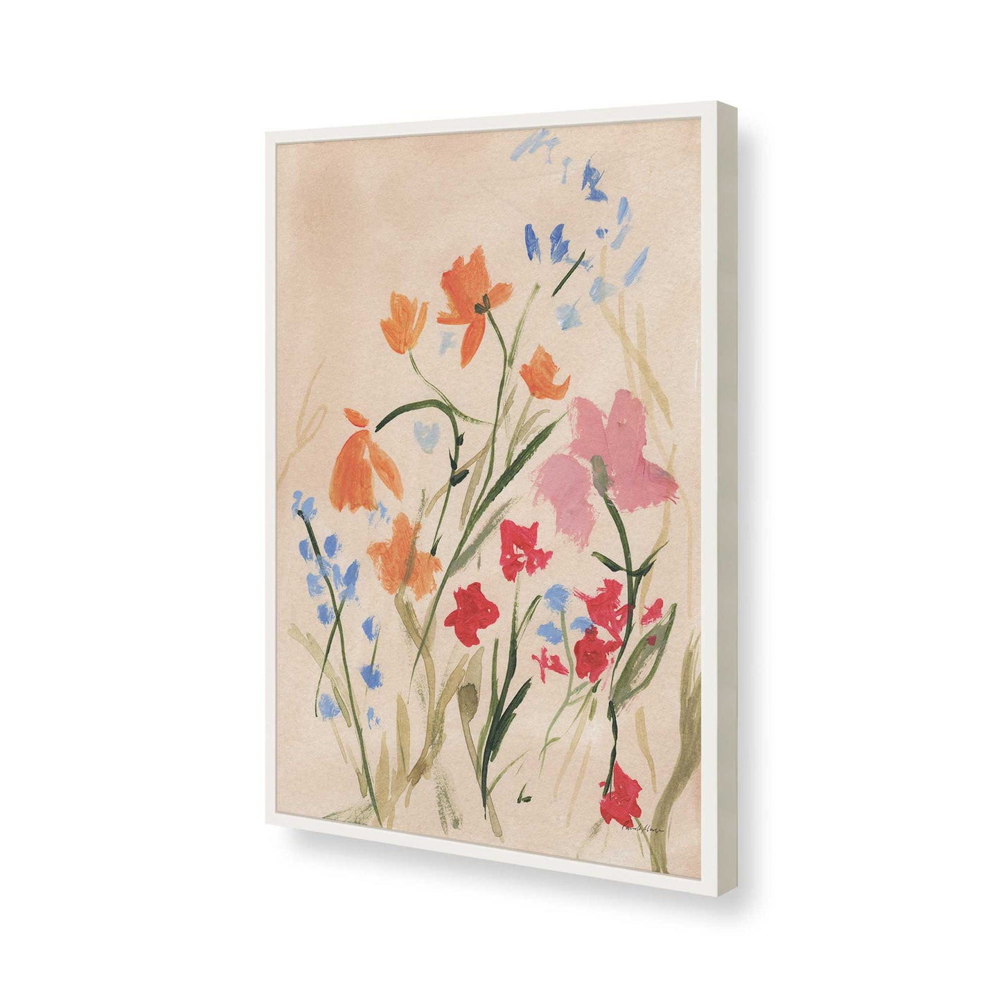 [Color:Opaque White], Picture of art in a Opaque White frame of the corner