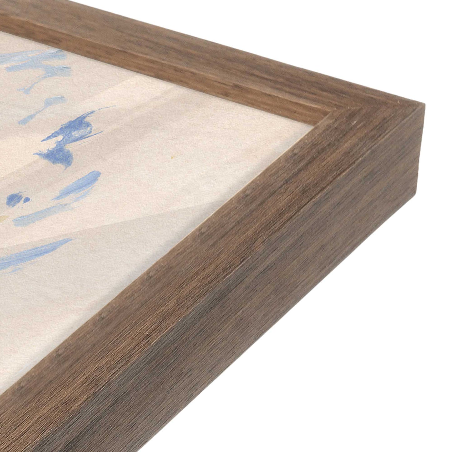 [Color:Walnut], Picture of art in a Walnut frame at an angle