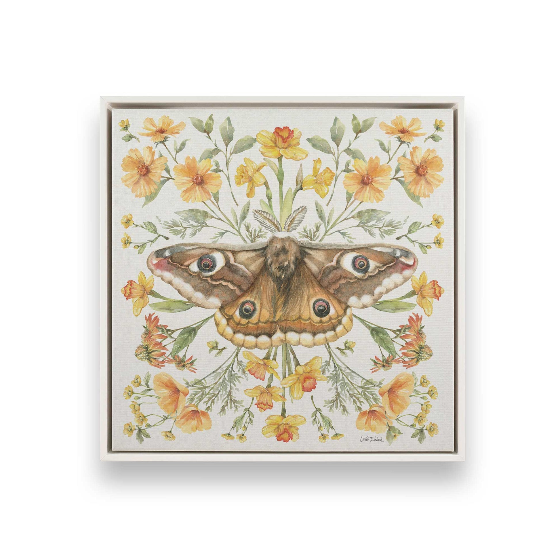 [Color:Opaque White], Picture of art in a White frame