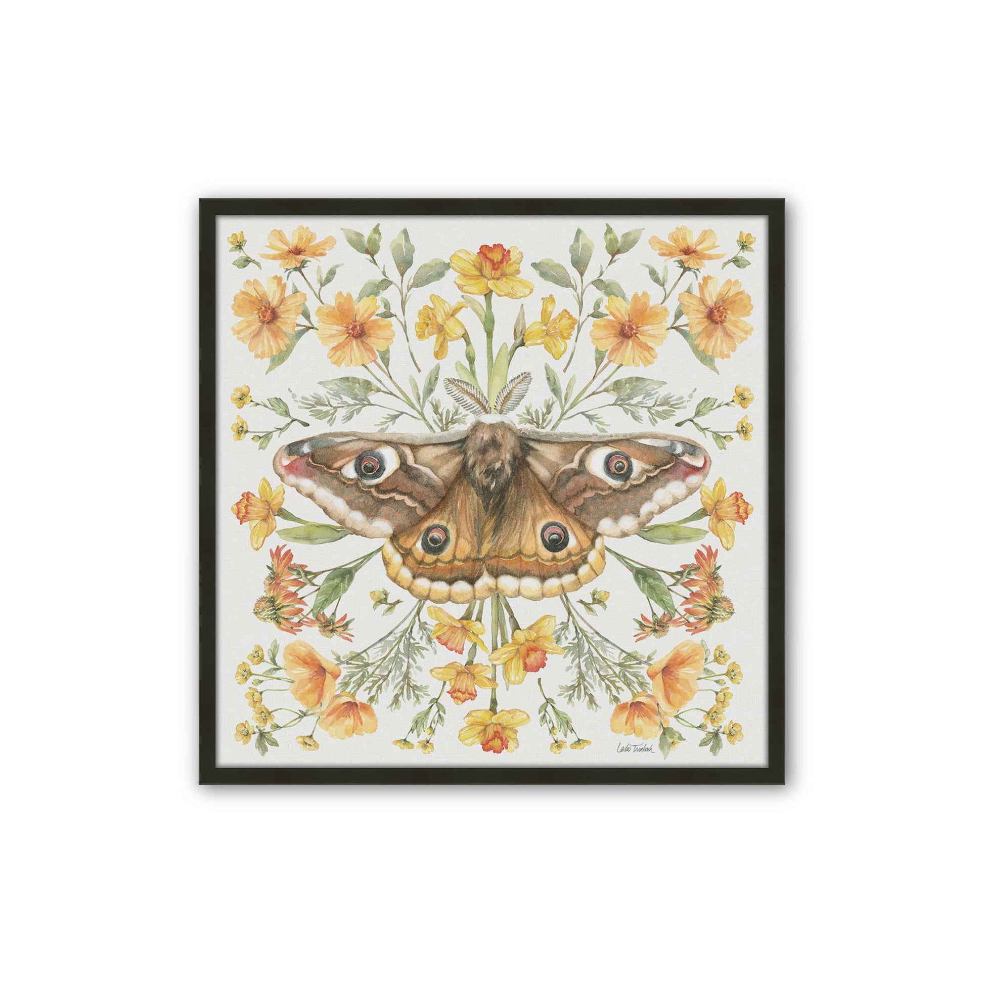 [Color:Satin Black], Picture of art in a Satin Black frame