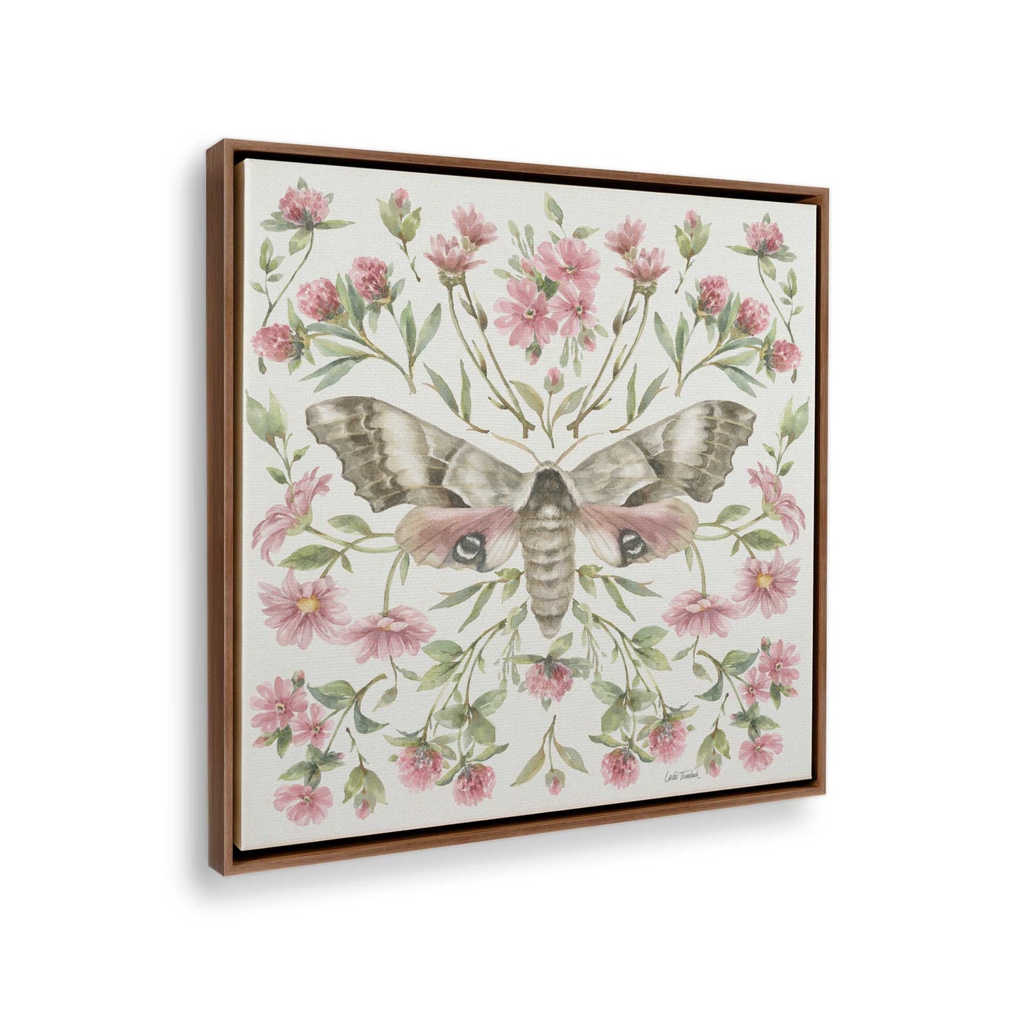 [Color:Walnut], Picture of the corner of the art
