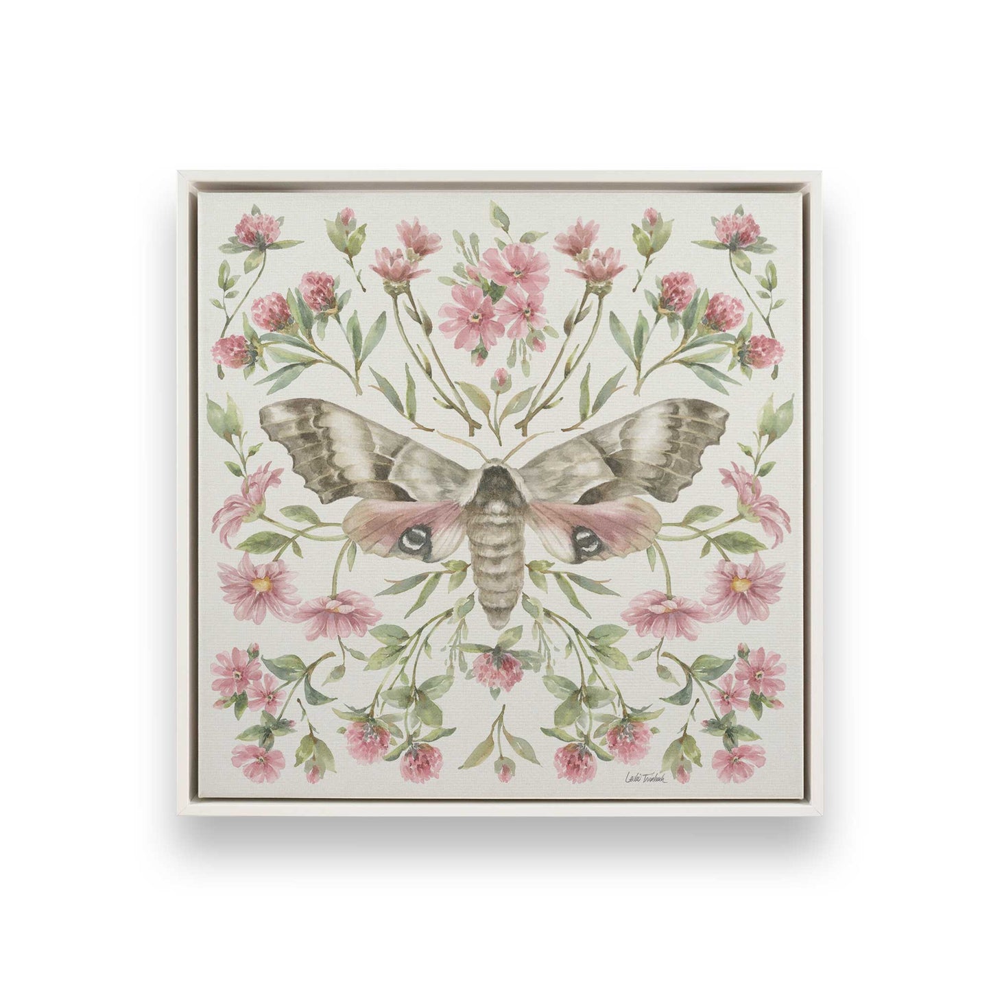 [Color:Opaque White], Picture of art in a White frame