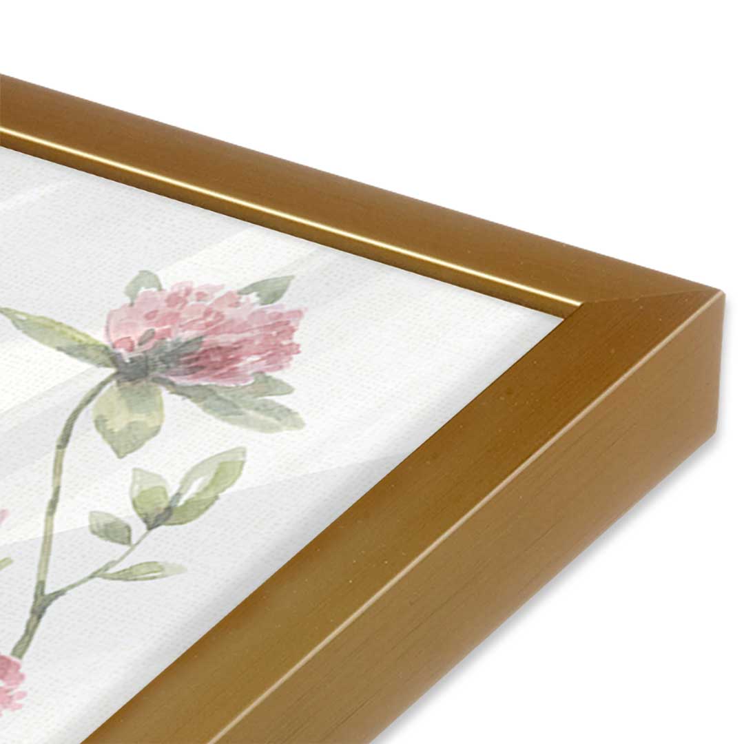 [Color:Polished Gold], Picture of art in a Polished Gold frame at an angle