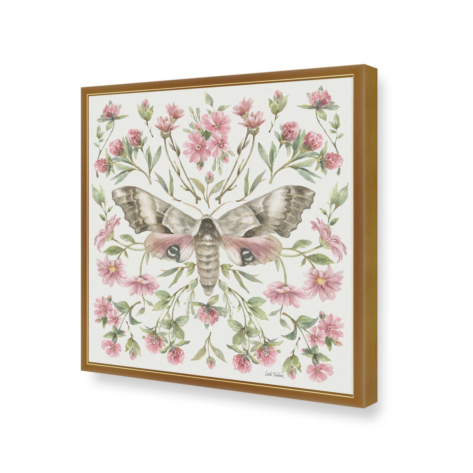 [Color:Polished Gold], Picture of art in a Polished Gold frame of the corner