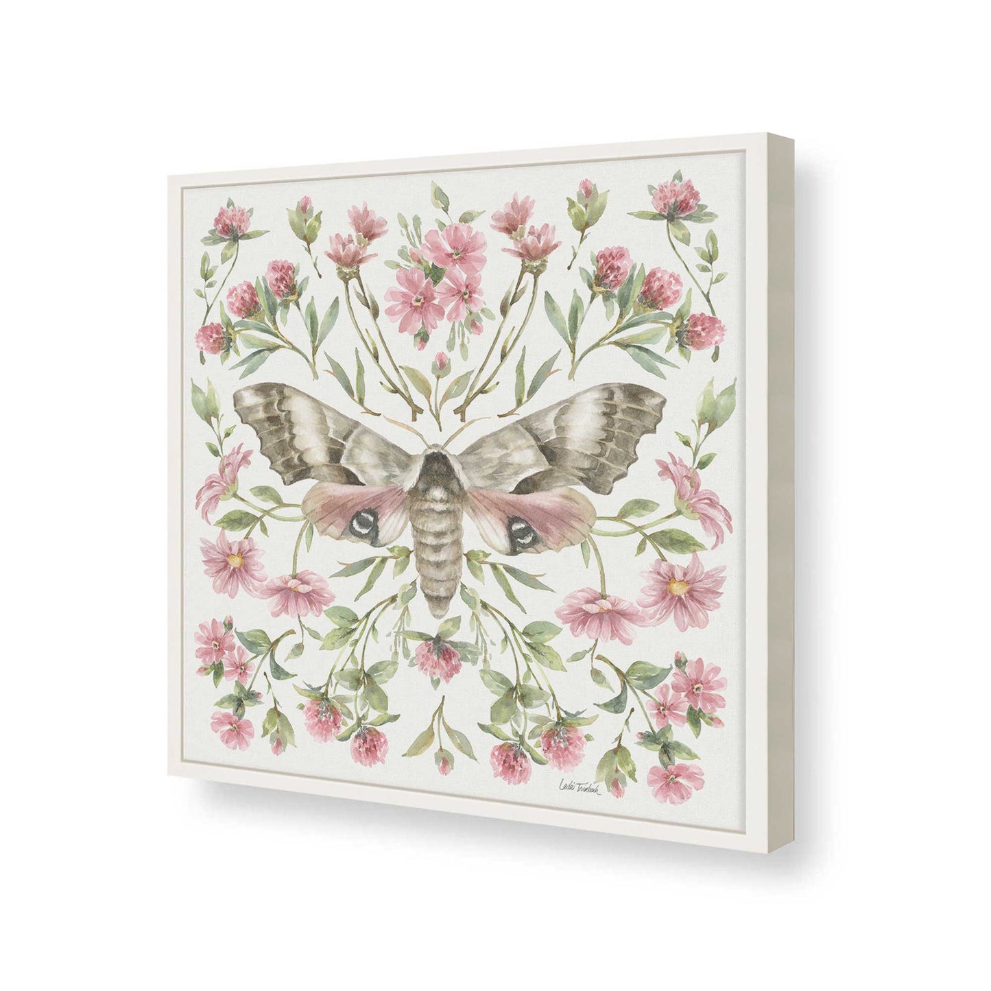 [Color:Opaque White], Picture of art in a Opaque White frame of the corner