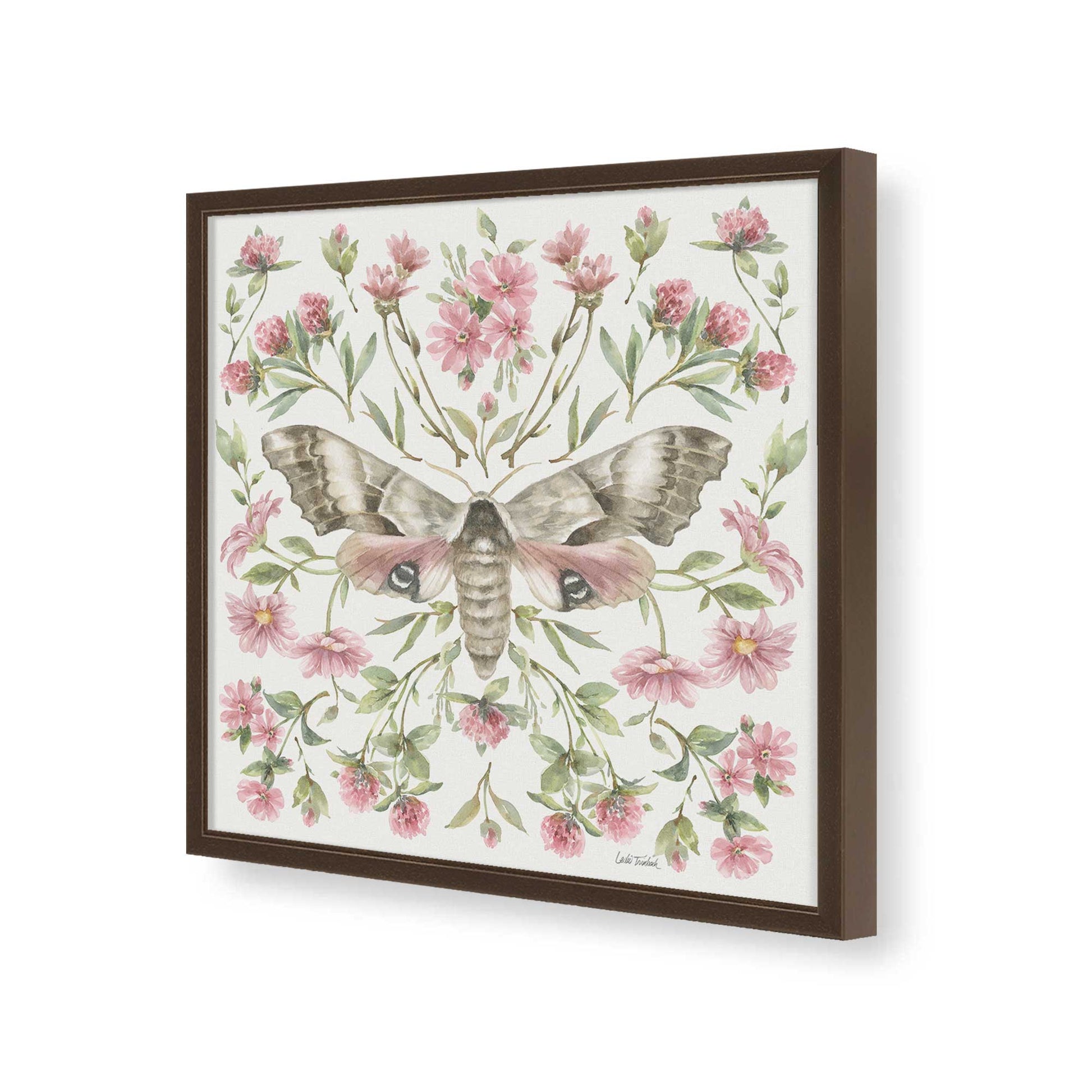 [Color:Espresso], Picture of art in a Espresso frame of the corner