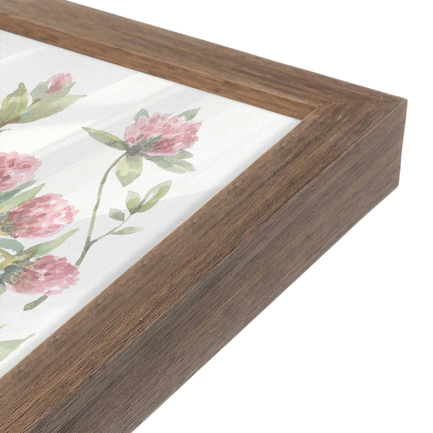 [Color:Walnut], Picture of art in a Walnut frame at an angle
