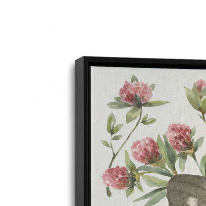 [Color:Satin Black], Picture of art in a Satin Black frame at an angle