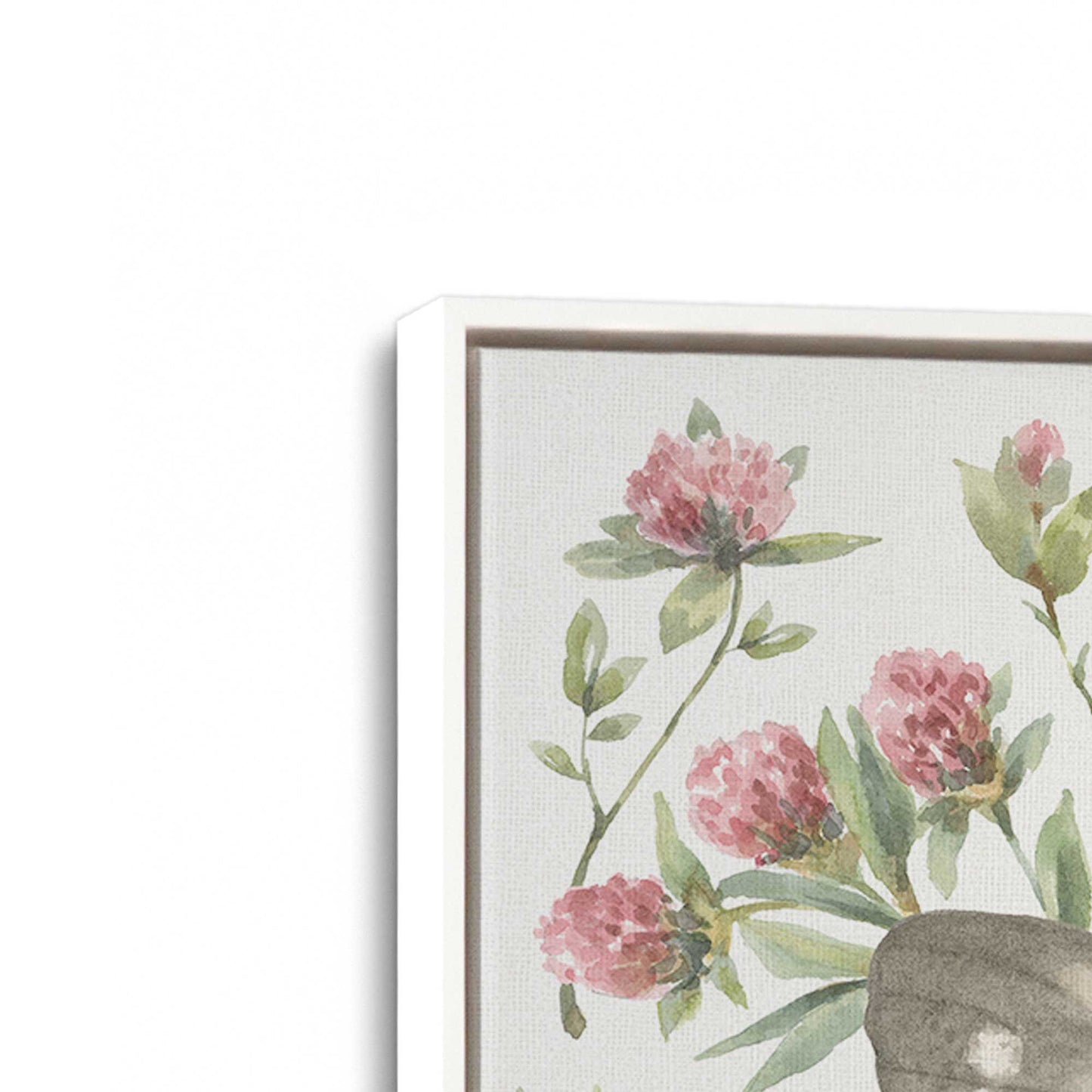 [Color:Opaque White], Picture of art in a White frame at an angle