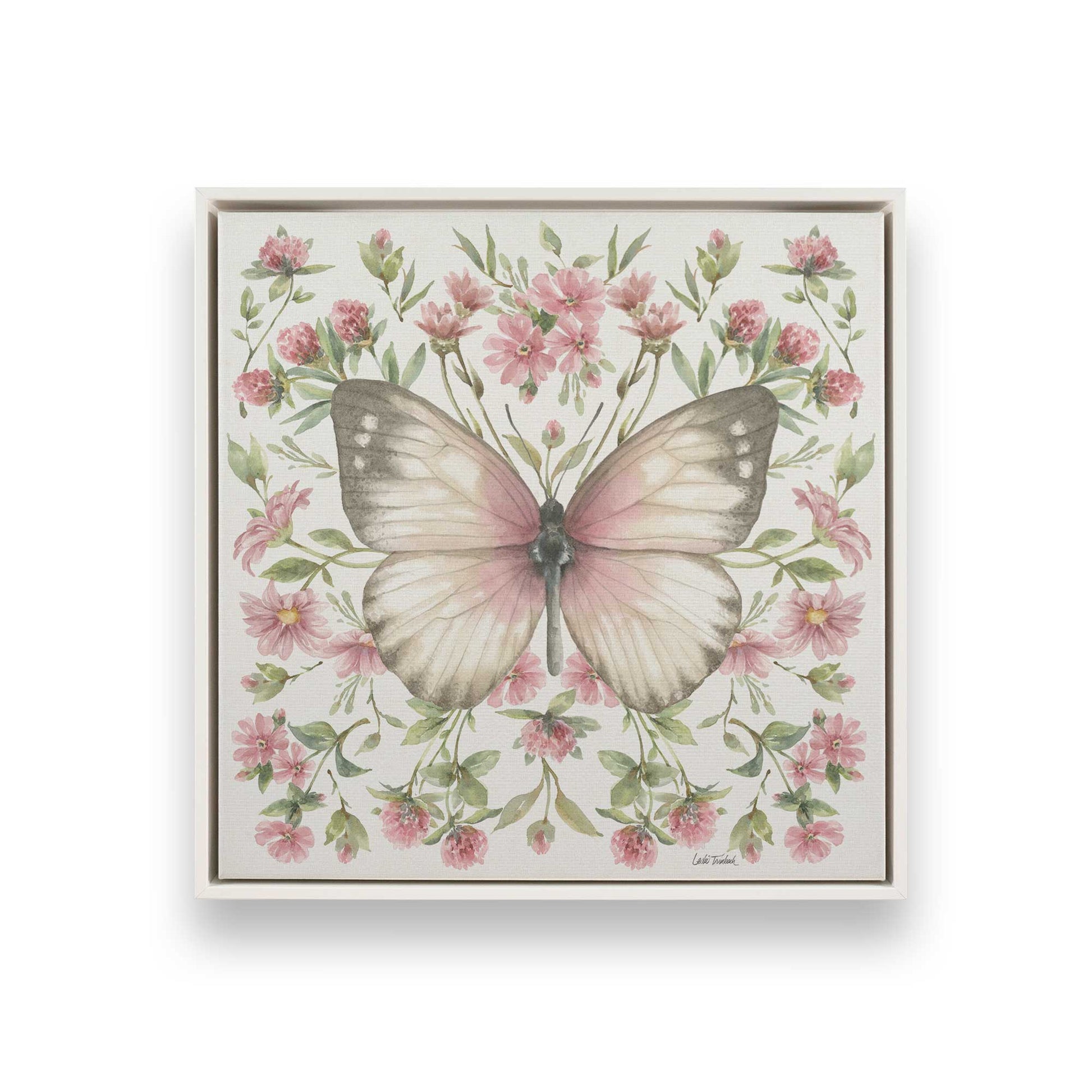 [Color:Opaque White], Picture of art in a White frame