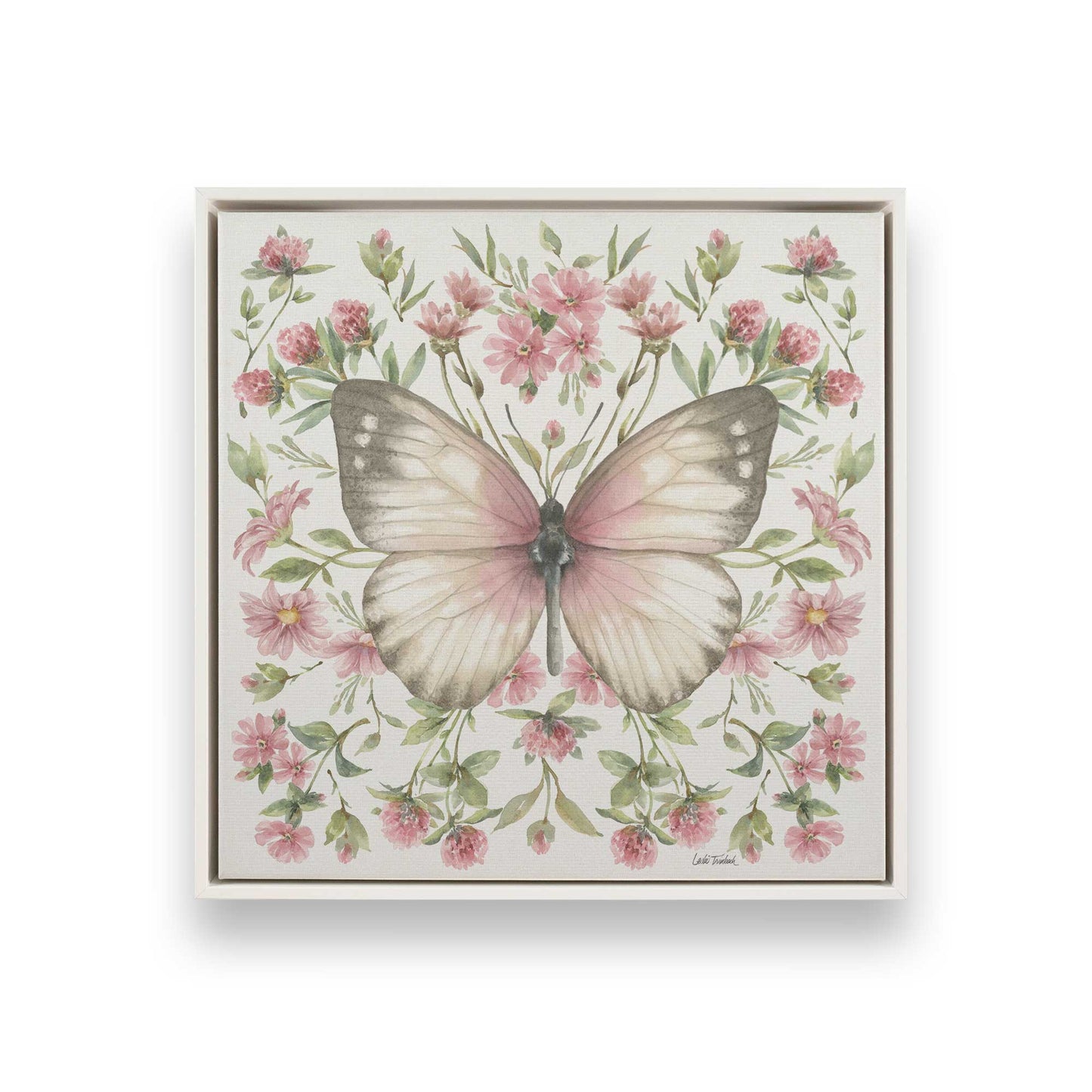 [Color:Opaque White], Picture of art in a White frame