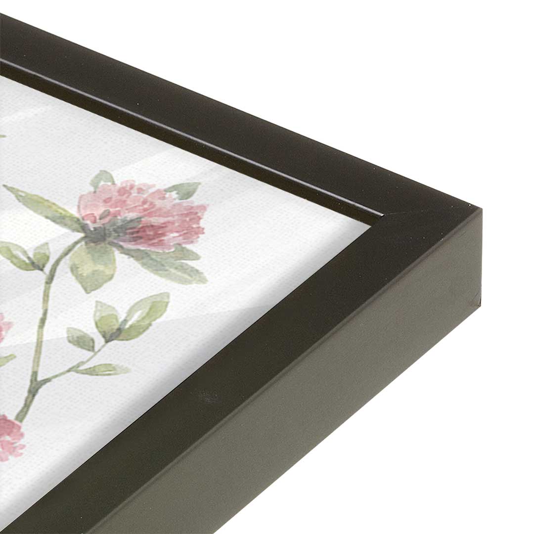 [Color:Satin Black], Picture of art in a Satin Black frame at an angle
