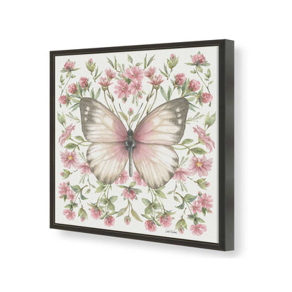 [Color:Satin Black], Picture of art in a Satin Black frame of the corner