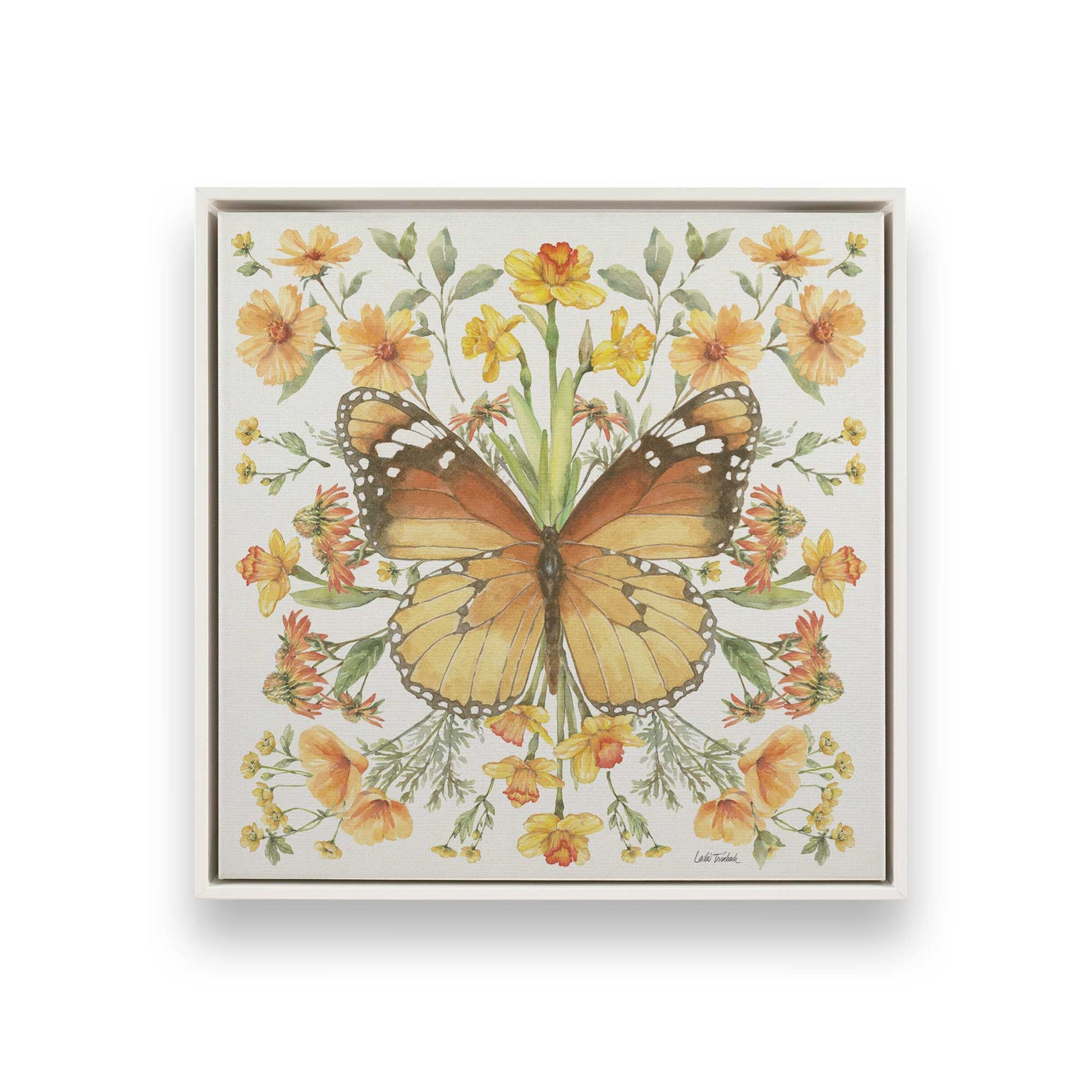 [Color:Opaque White], Picture of art in a White frame