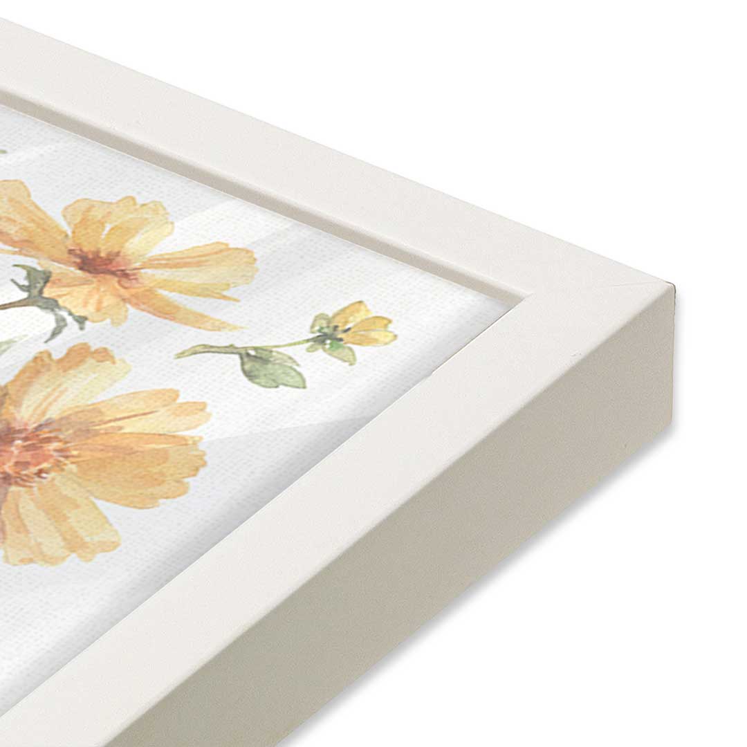 [Color:Opaque White], Picture of art in a Opaque White frame at an angle