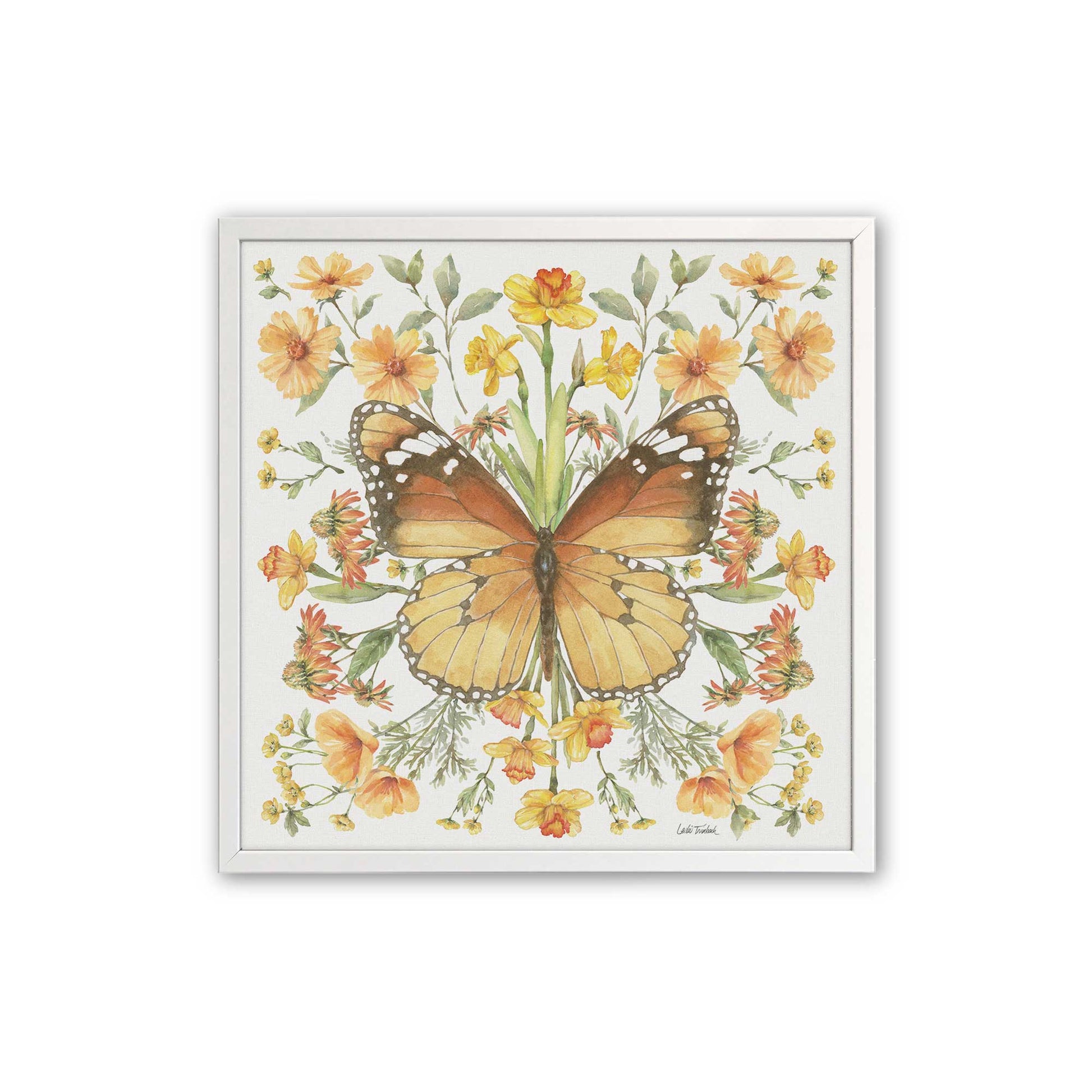 [Color:Opaque White], Picture of art in a Opaque White frame