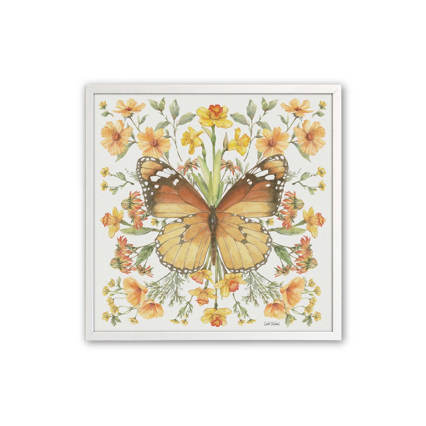 [Color:Opaque White], Picture of art in an Opaque White frame