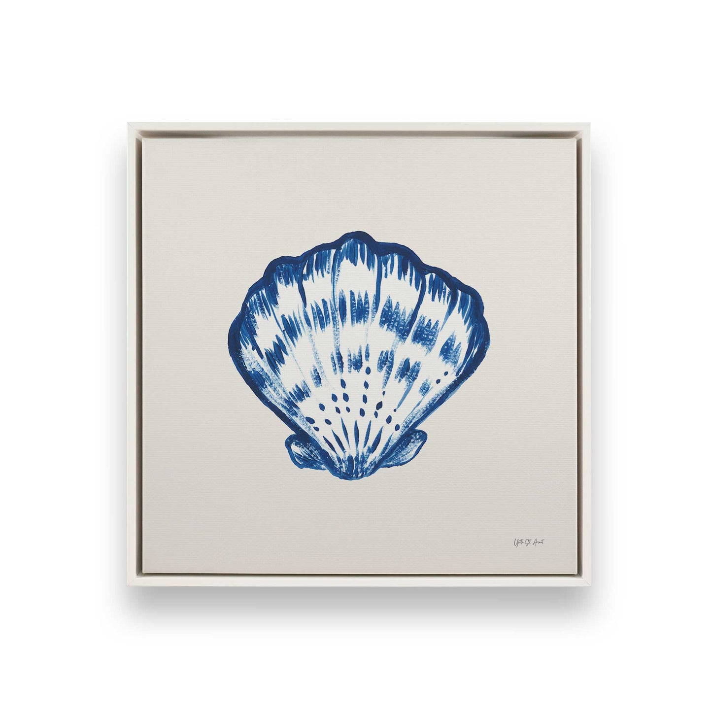 [Color:Opaque White], Picture of art in a White frame