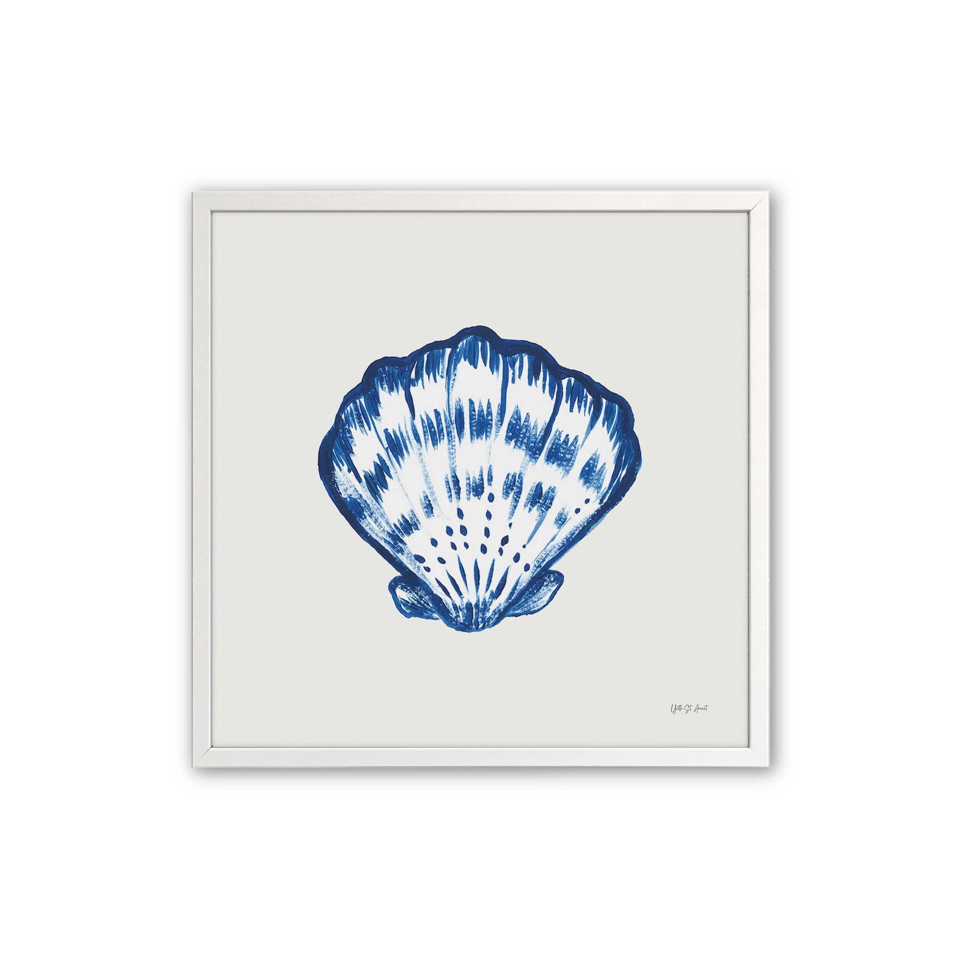 [Color:Opaque White], Picture of art in an Opaque White frame